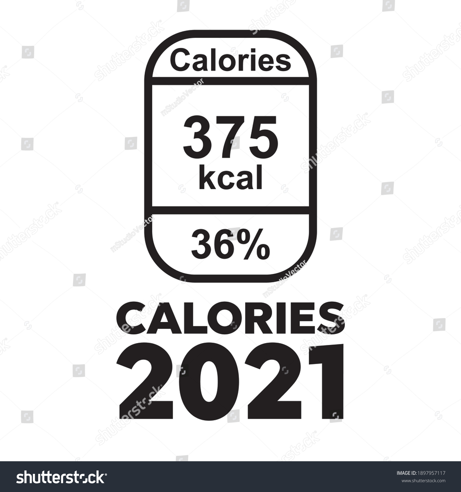 Nutrition Facts Vector Daily Nutritional Ingredient Stock Vector