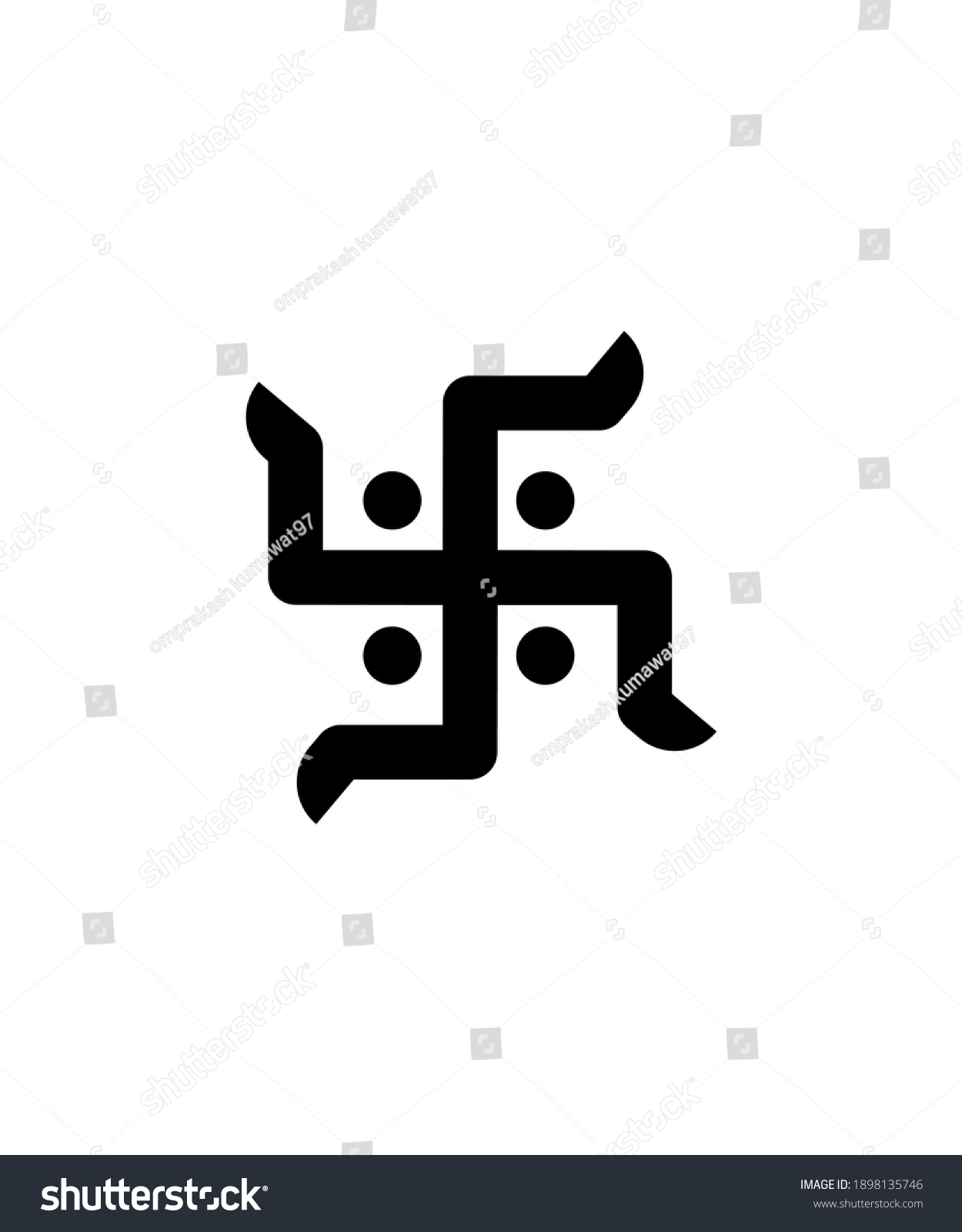 Hinduism Swastik Iconvector Best Flat Icon Stock Vector (Royalty Free ...