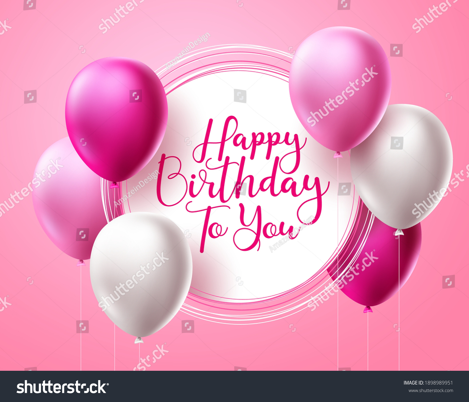 Happy Birthday Vector Template Design Birthday Stock Vector (Royalty ...