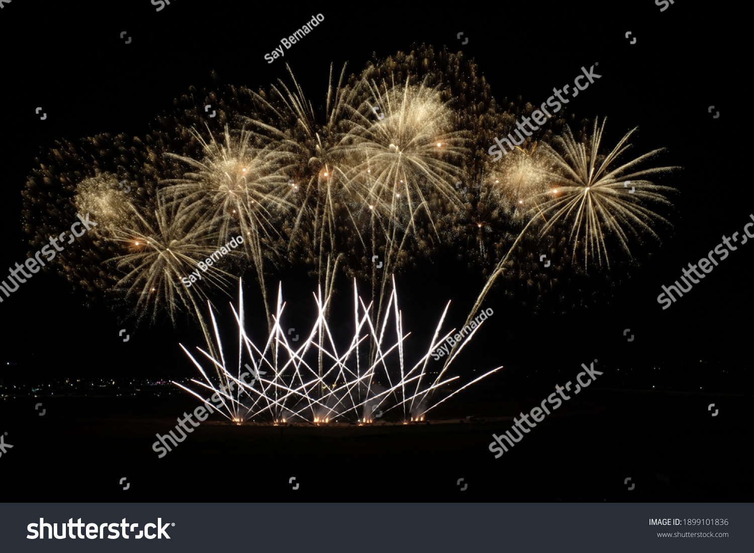 Fireworks Pyro Olympics Clark Pampanga Taken Stock Photo 1899101836