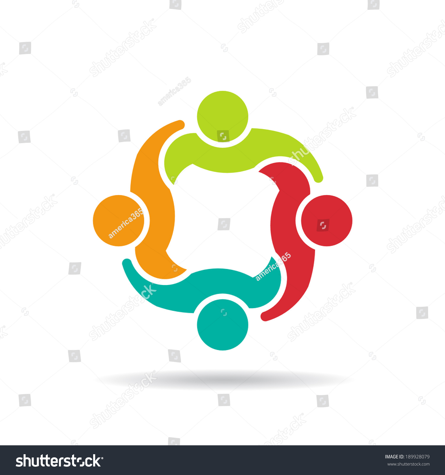 Team 4 Councilconcept Group People United Stock Vector (Royalty Free ...