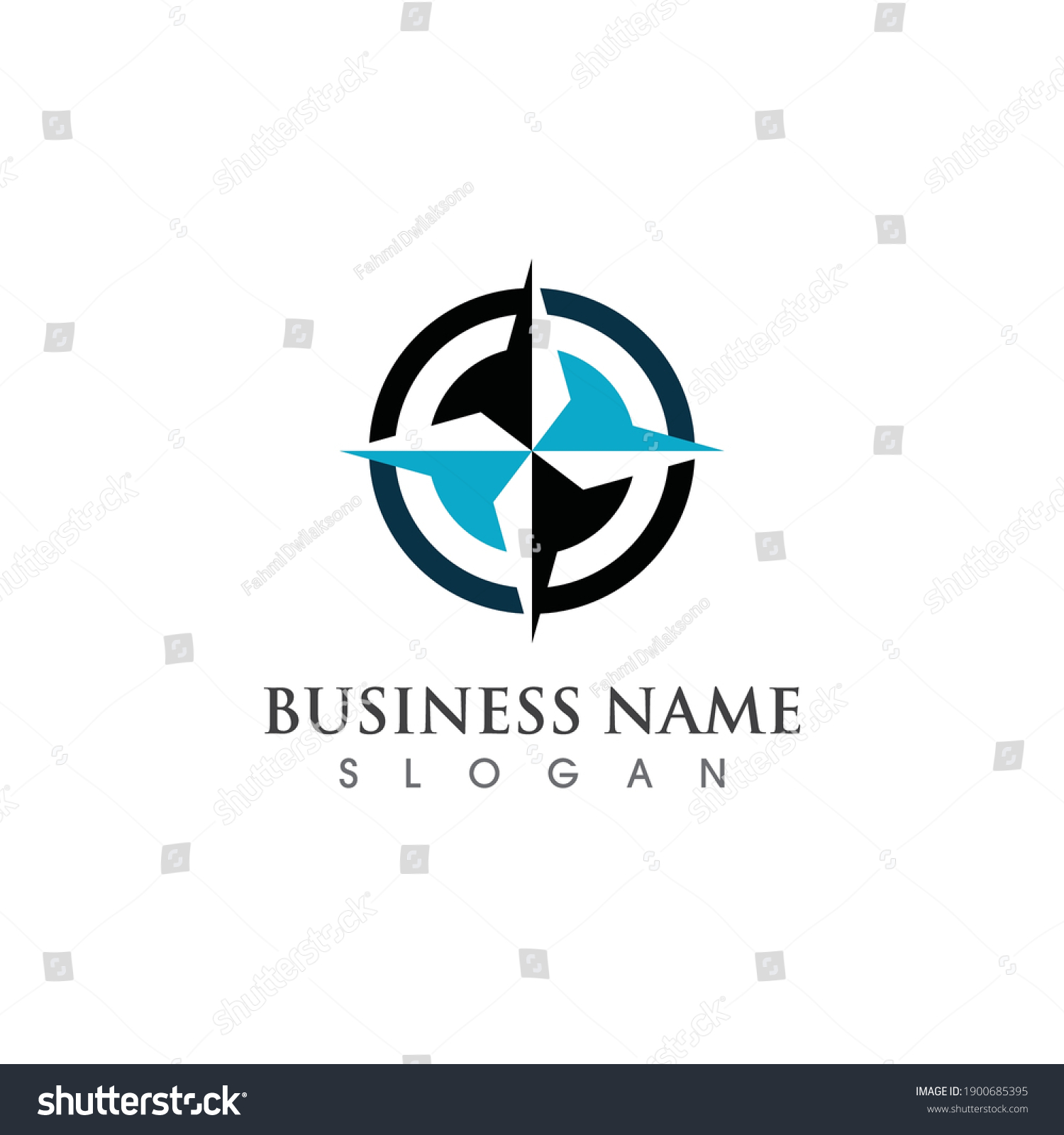 Compass Logo Symbol Gps Stock Vector (Royalty Free) 1900685395 ...