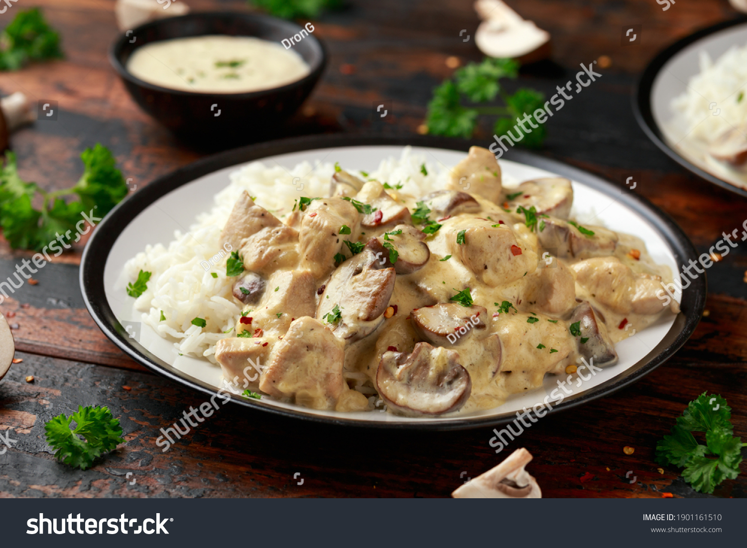 Steam chicken with mushrooms фото 2