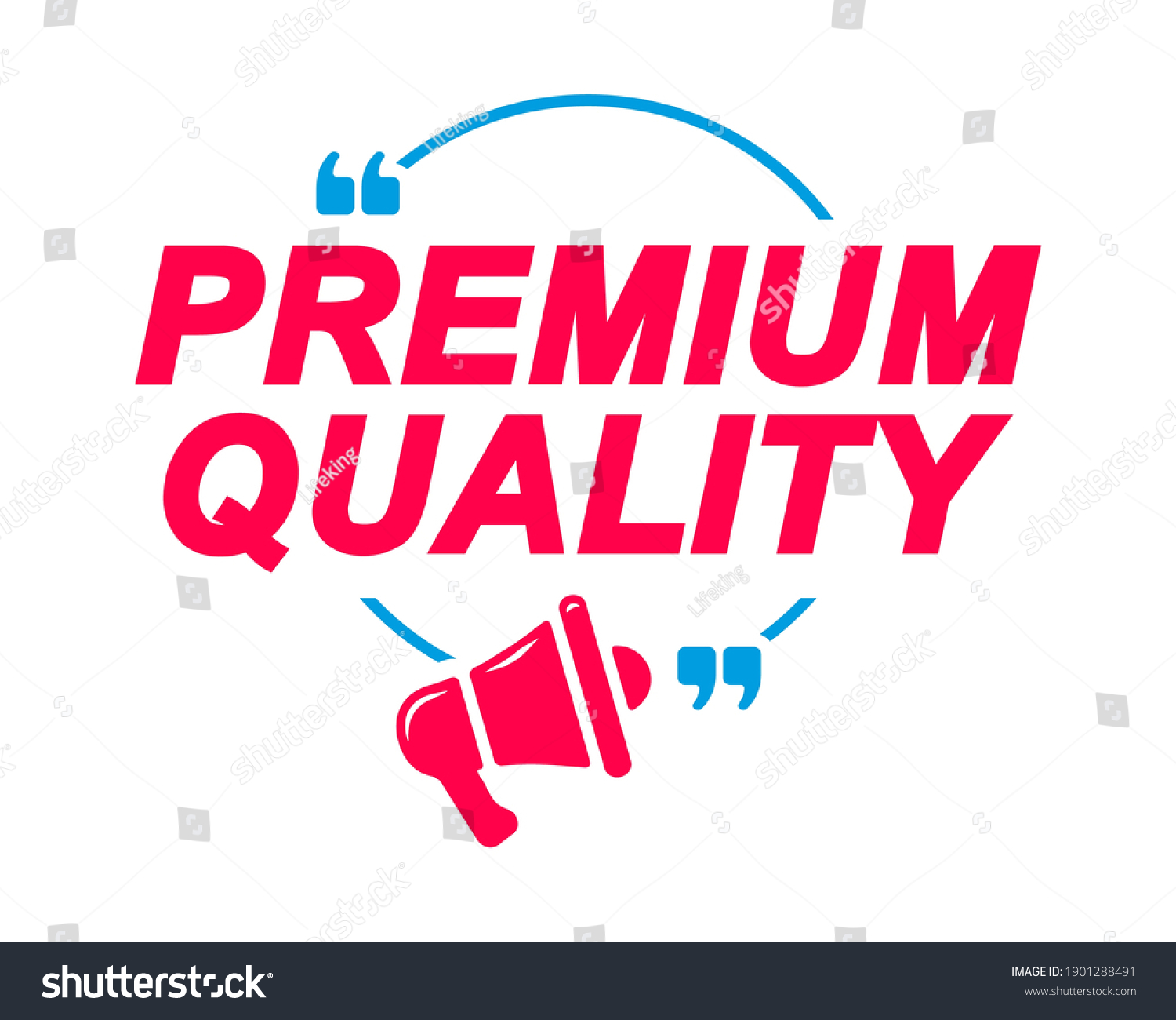 Premium Quality Labels Speech Bubbles Megaphone Stock Vector (Royalty ...