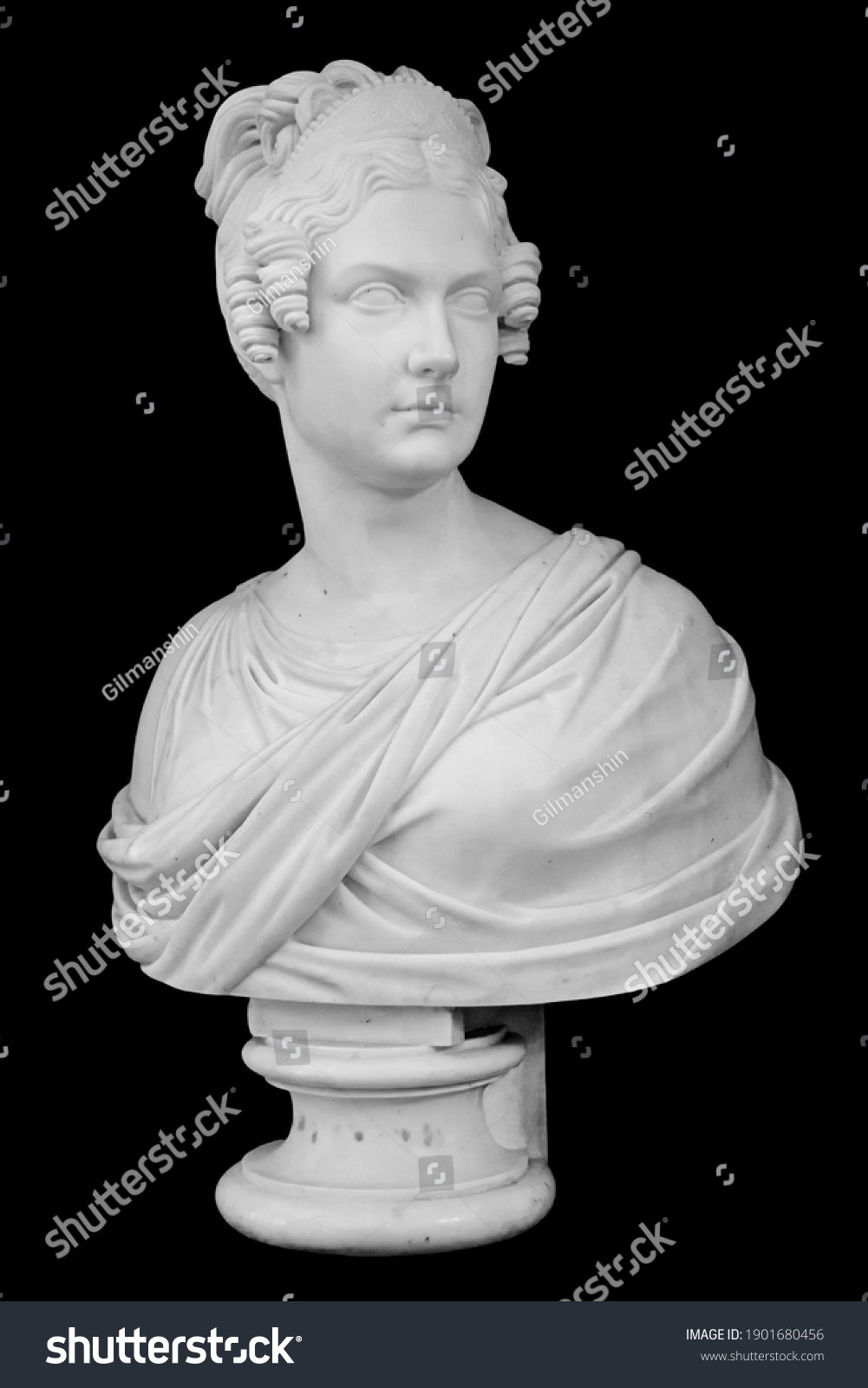 Gypsum Copy Ancient Statue Woman Head Stock Photo 1901680456 | Shutterstock