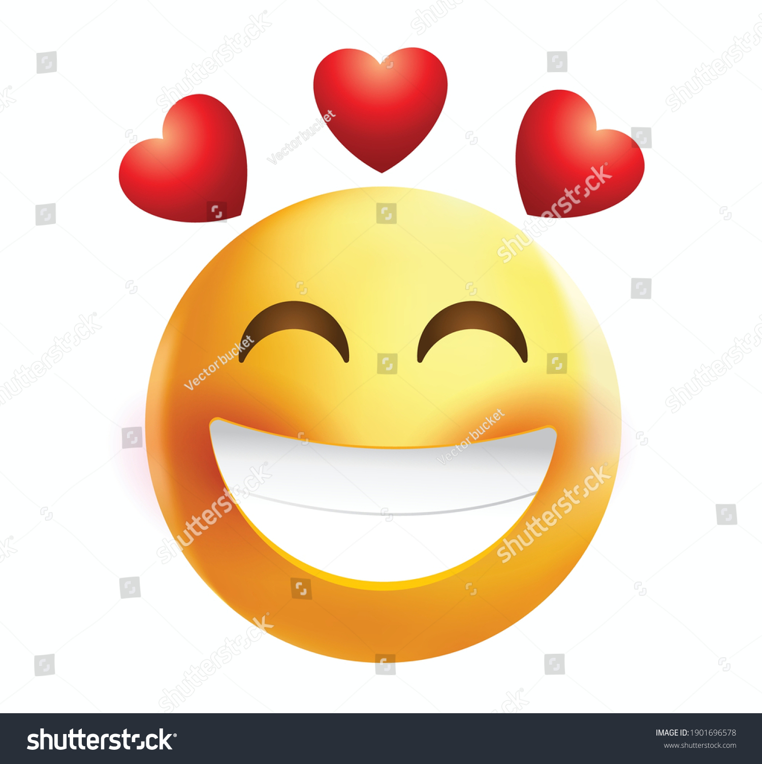 High Quality Emoticon On White Background Stock Vector (Royalty Free ...