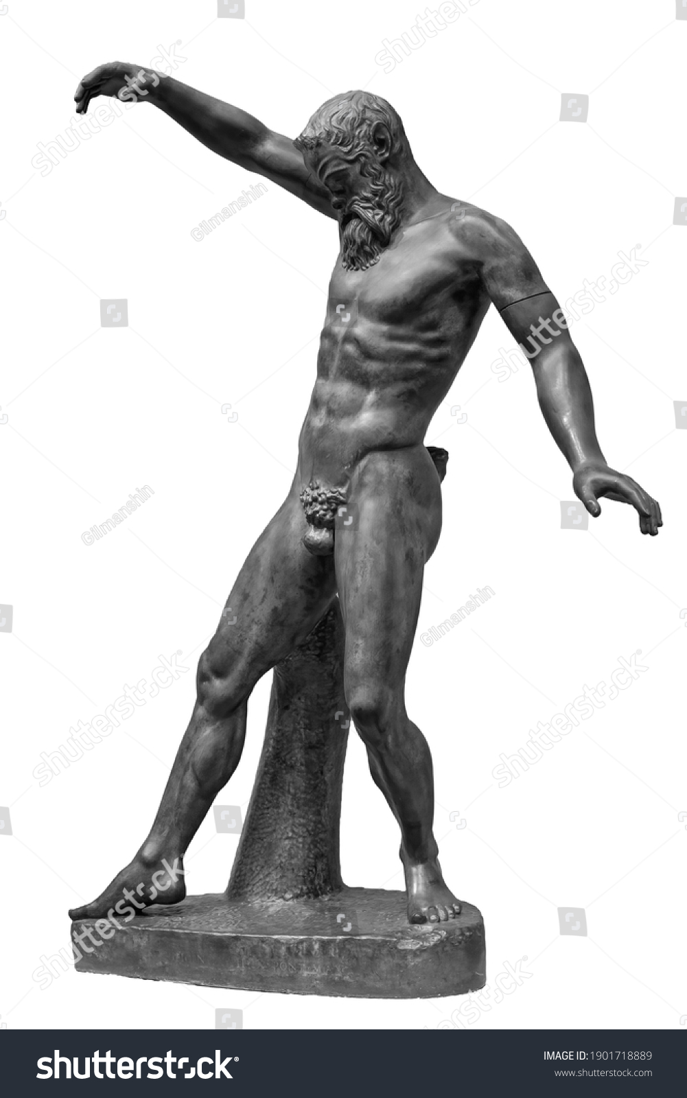 Ancient Roman Marble Male Satyr Marsyas Stock Photo 1901718889 ...