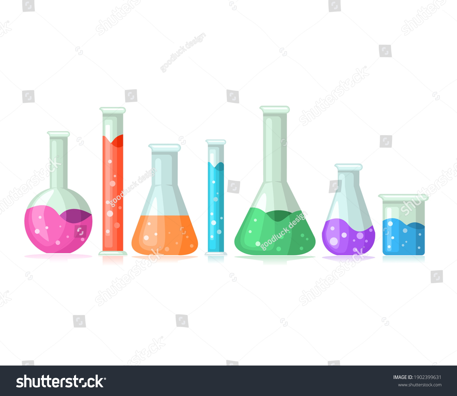 Science Lab Bottle Vector Design Laboratory Stock Vector (Royalty Free ...