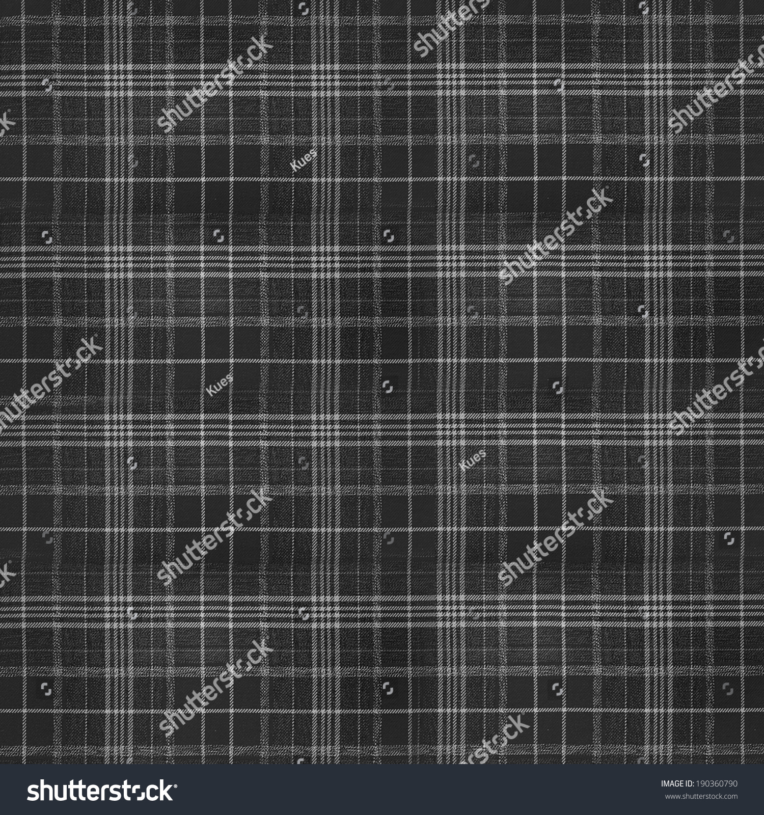 Black Plaid Fabric Texture Stock Photo 190360790 | Shutterstock