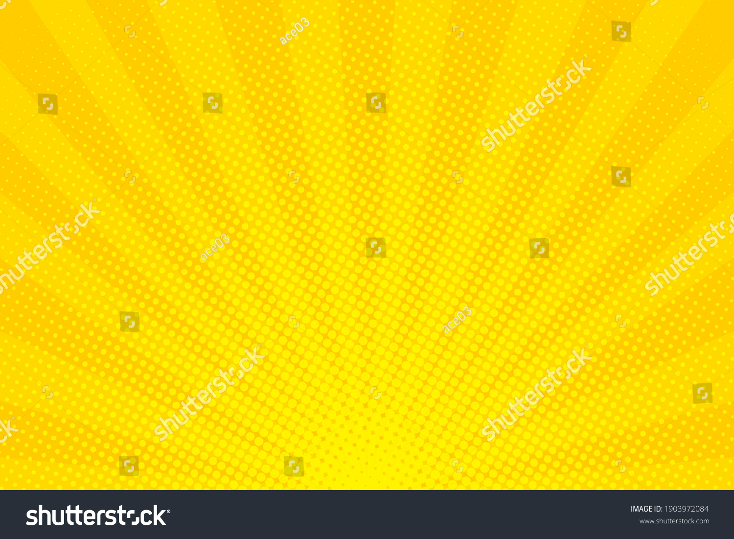 Pop Art Background Dots Yellow Comic Stock Vector Royalty Free Shutterstock