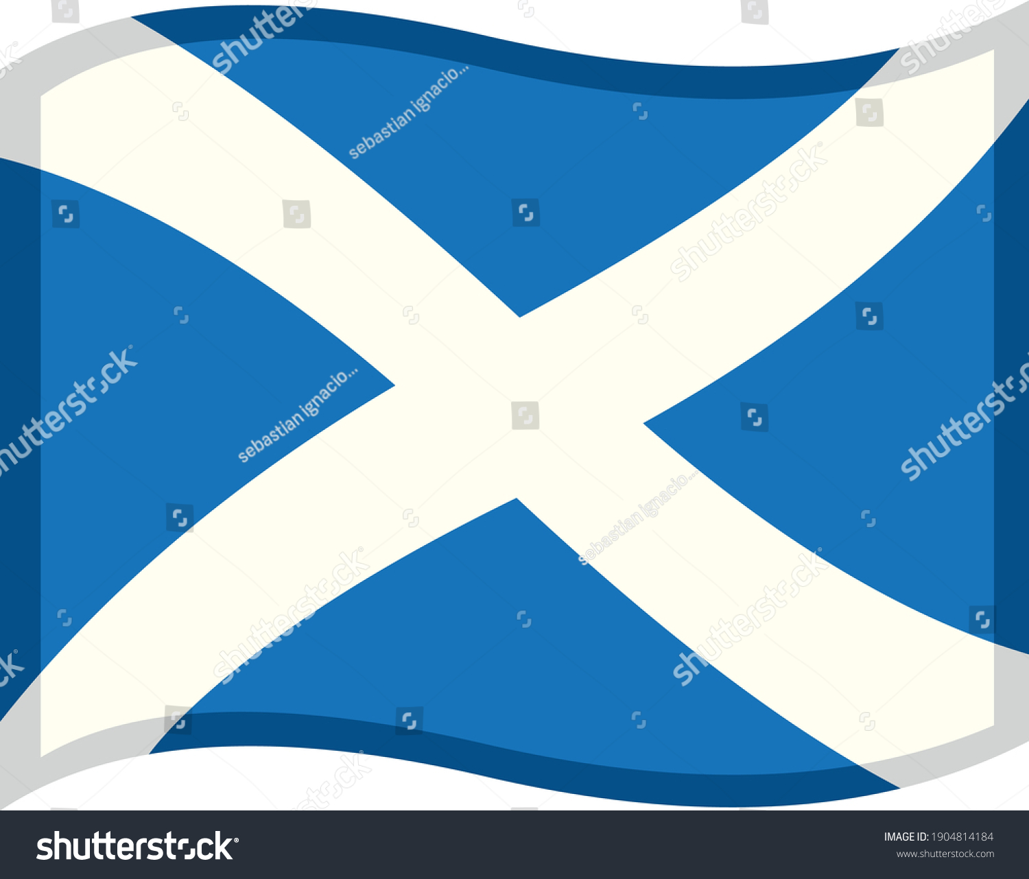 Vector Emoticon Illustration Scotland Flag Stock Vector (Royalty Free ...