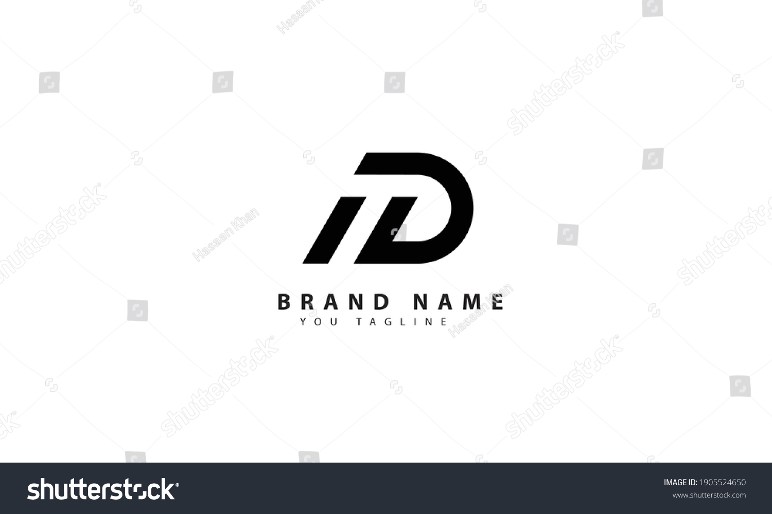 Alphabet Letters Initials Monogram Logo Id Stock Vector (Royalty Free ...