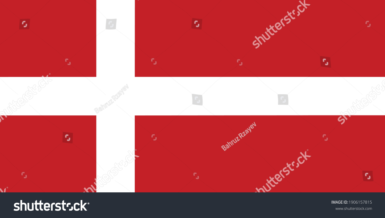 Denmark Flag National Emblem Graphic Element Stock Vector (Royalty Free ...