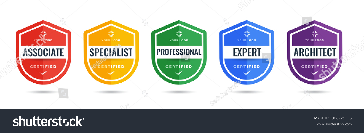 Certified Logo Badge Shield Design Company Stock Vector (Royalty Free ...