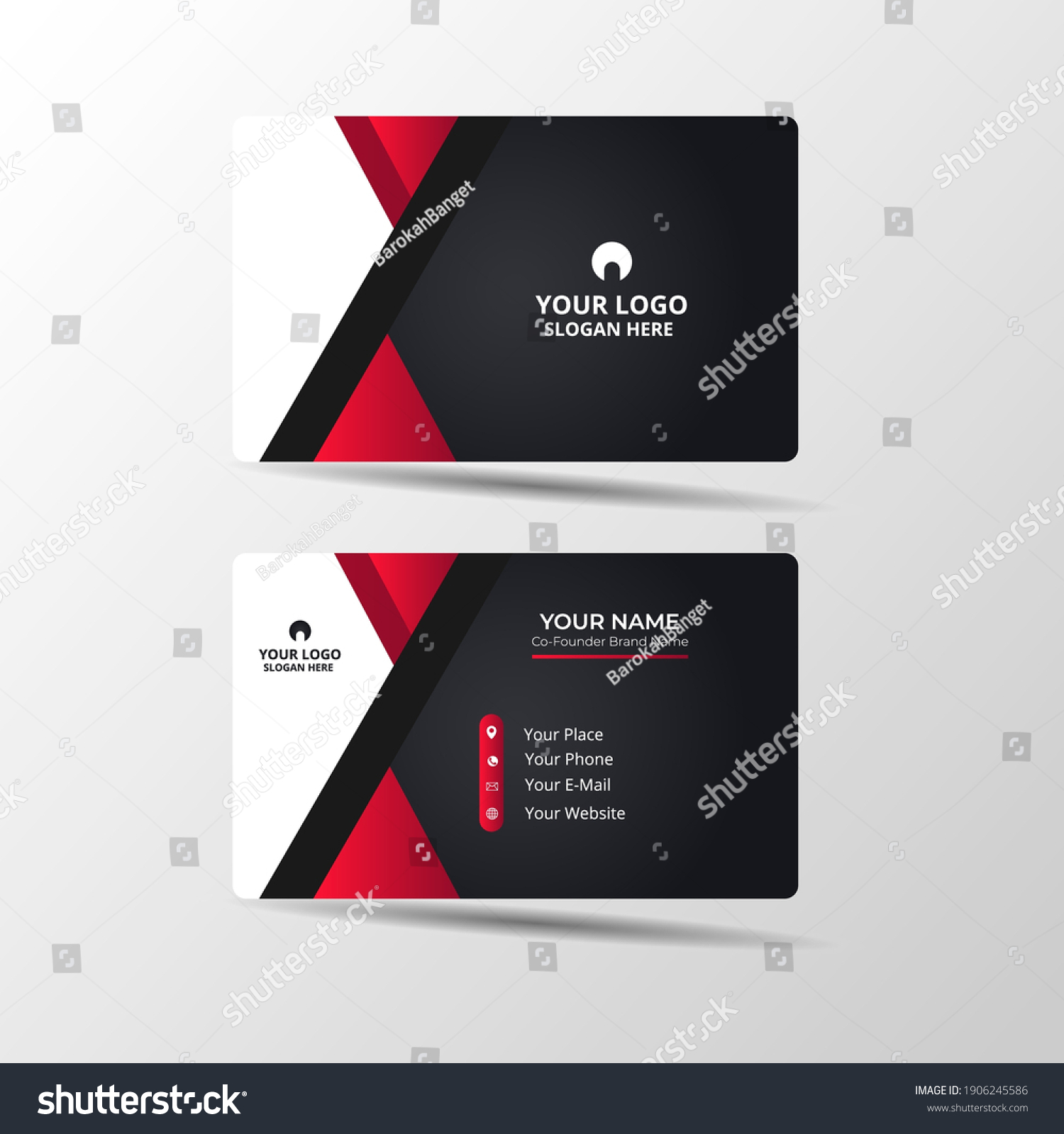 397,077 Red And White Business Cards Images, Stock Photos & Vectors ...