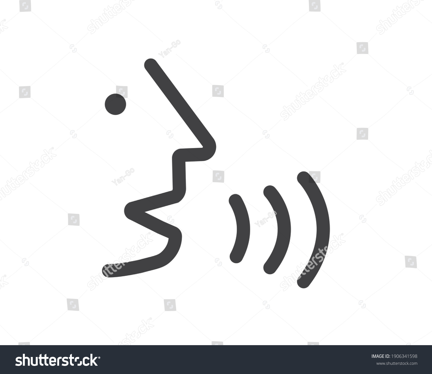 Voice Recognition Concept Voice Control Black Stock Vector (Royalty ...