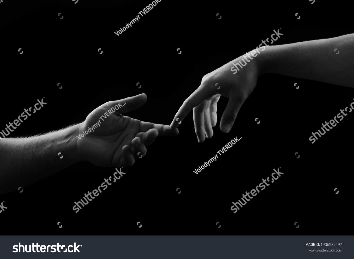 Sensual Hand Couple Giving Helping Hand Stock Photo Shutterstock