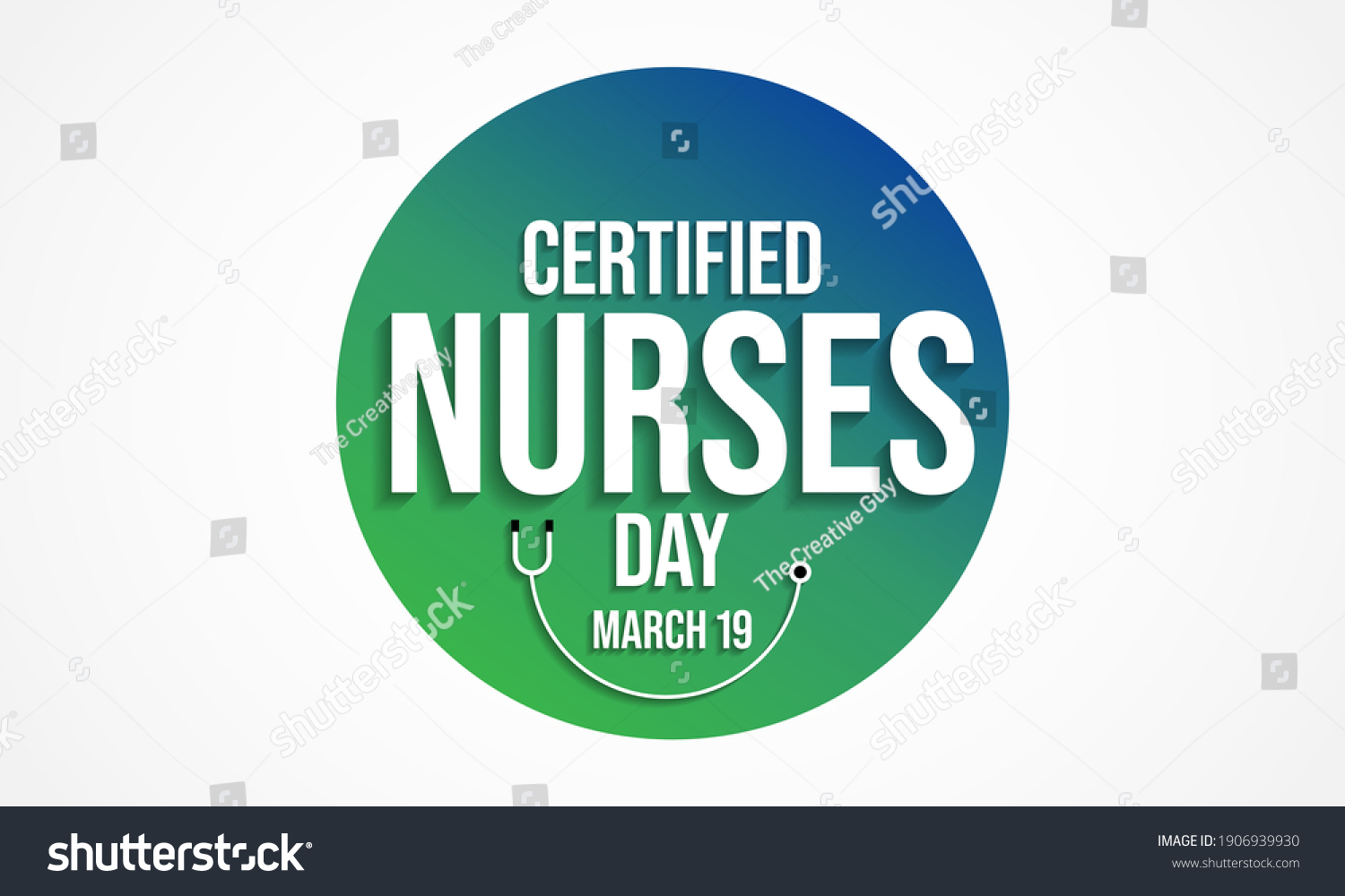 Certified Nurses Day Celebrated Annually On Stock Vector (Royalty Free