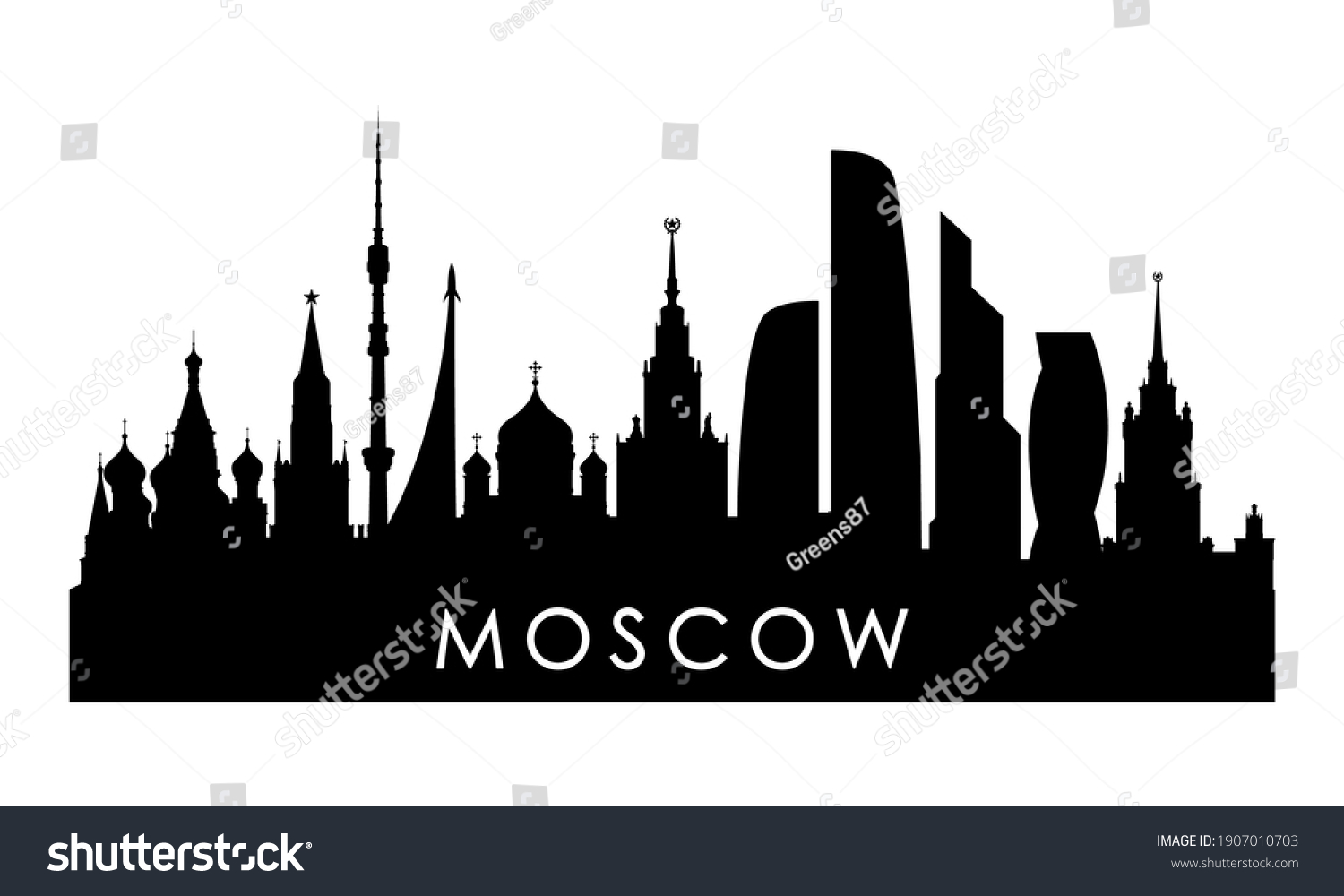 силуэты москвы