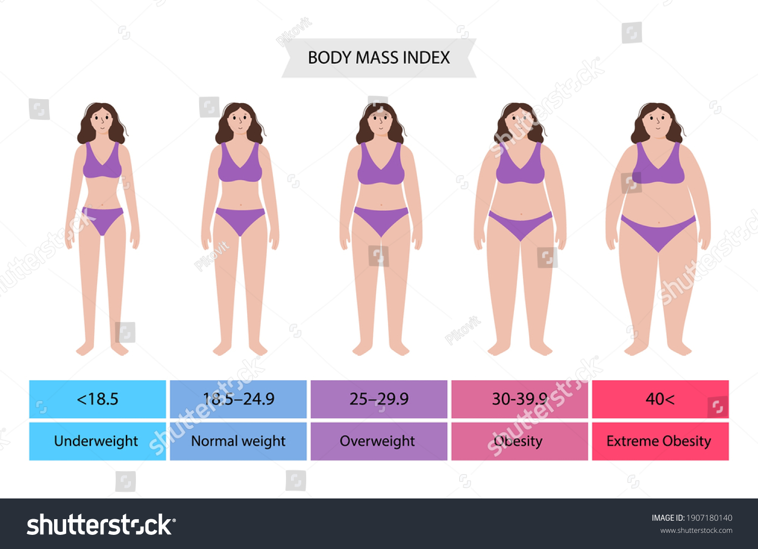 Body Mass Index Poster Woman Silhouettes: Vector στοκ (χωρίς δικαιώματα) 19...