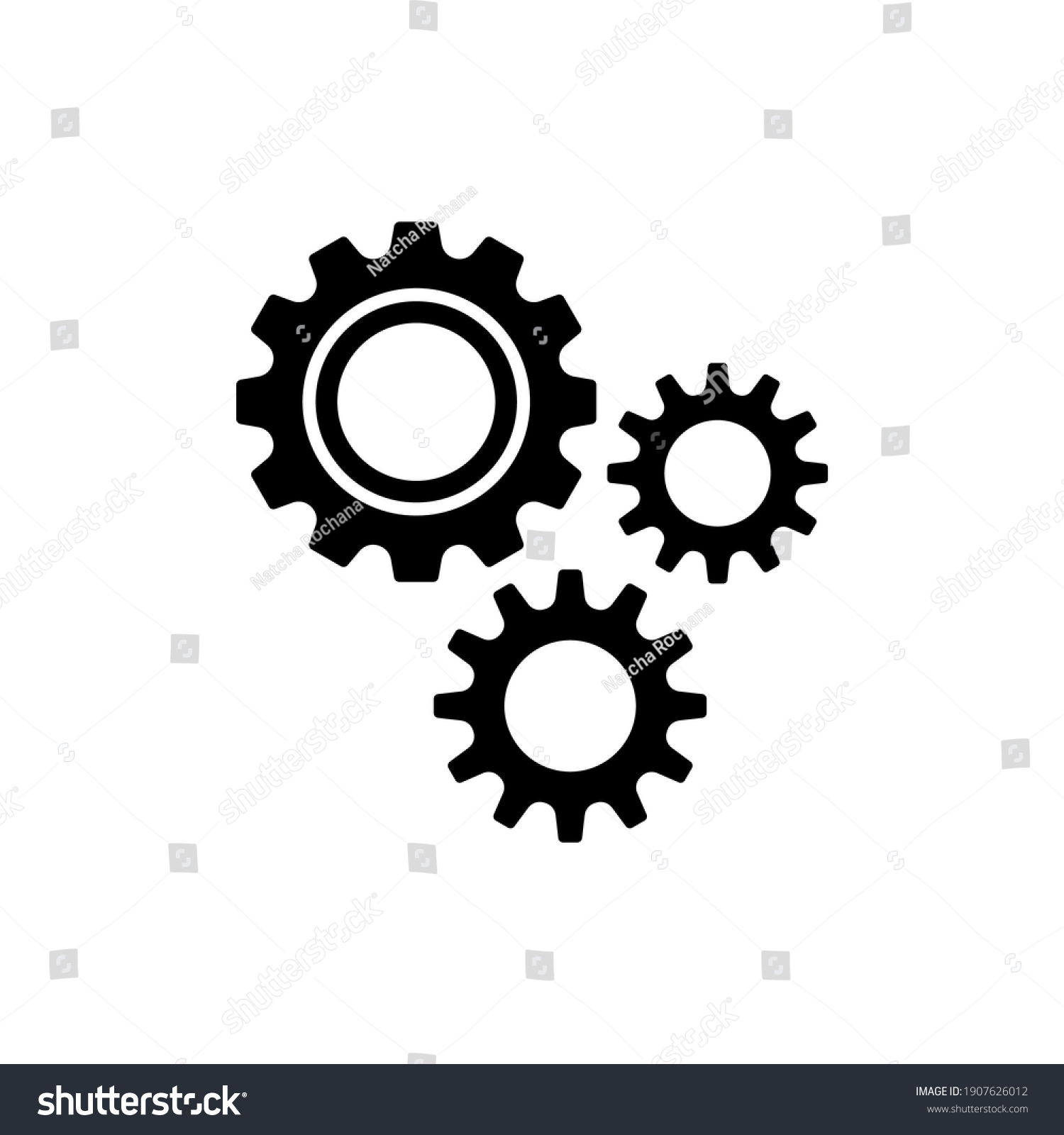 Gear Icon Cogwheels Icon Vector Settings Stock Vector (Royalty Free ...