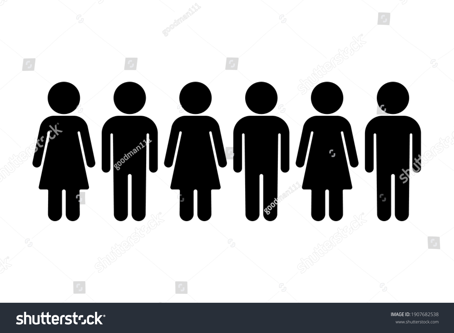 group-man-woman-six-person-standing-stock-vector-royalty-free