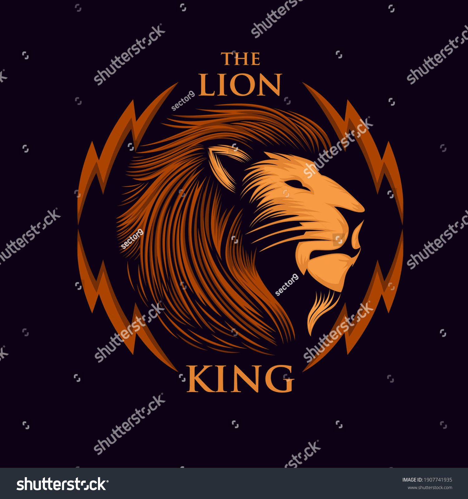 orange lion logo