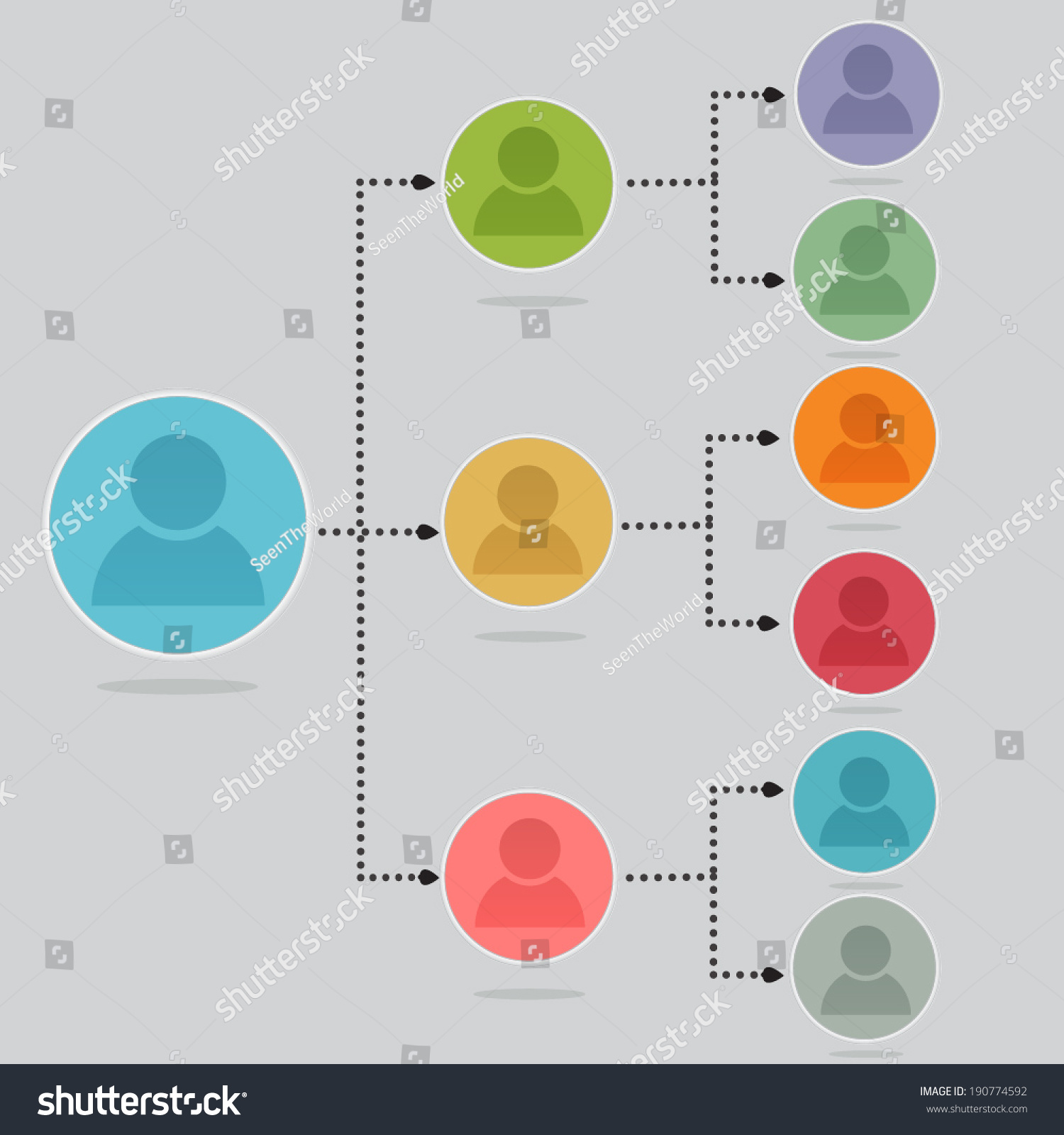 Organization Chart Infographics Vector Illustration Stock Vector ...