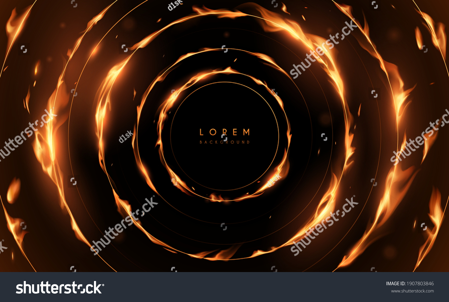 Set Fire Flames Elements On Transparent Stock Vector Royalty Free Shutterstock