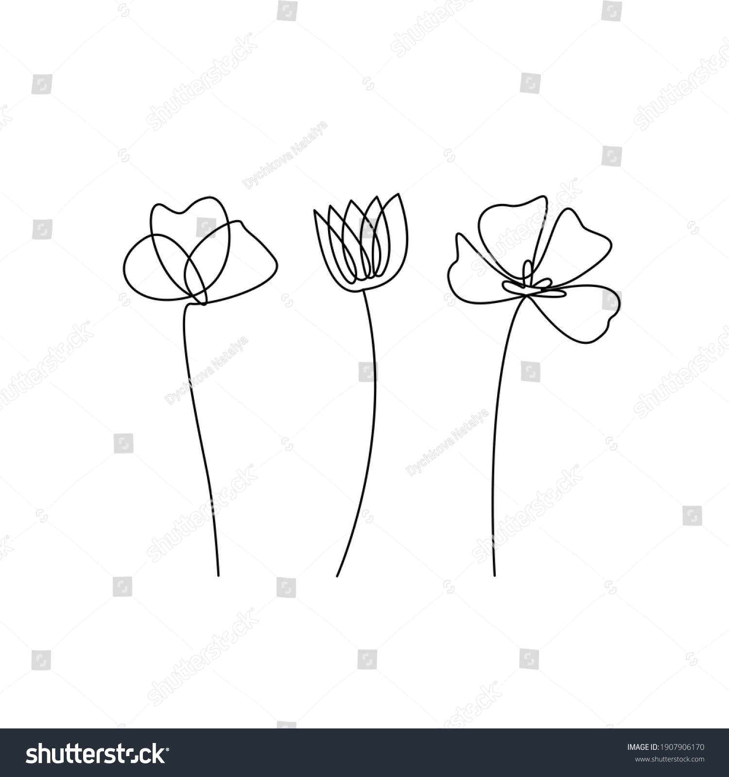 134,226 Simple Flower Line Drawing Images, Stock Photos & Vectors ...