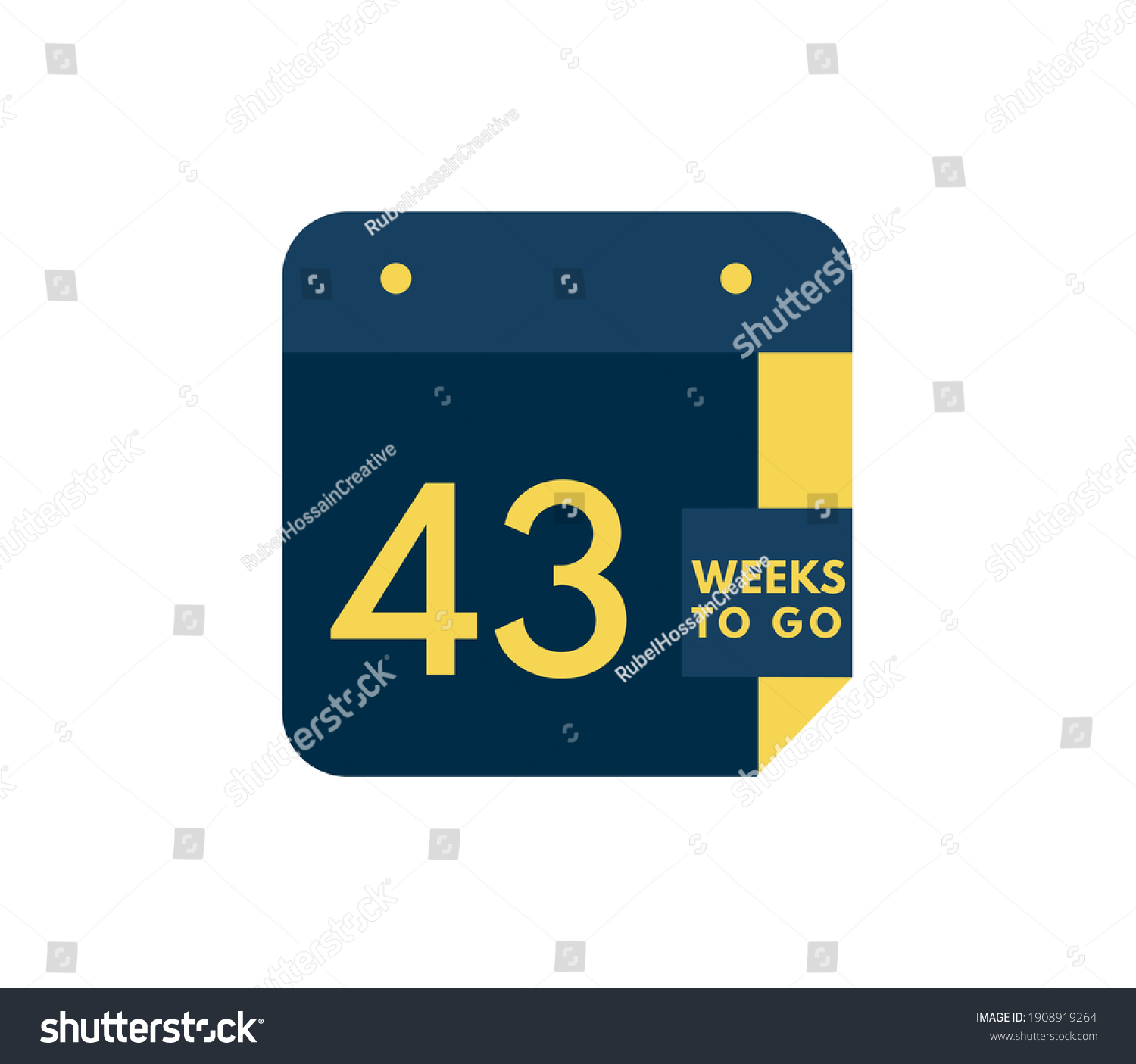 7 43 Weeks Go Images, Stock Photos & Vectors | Shutterstock