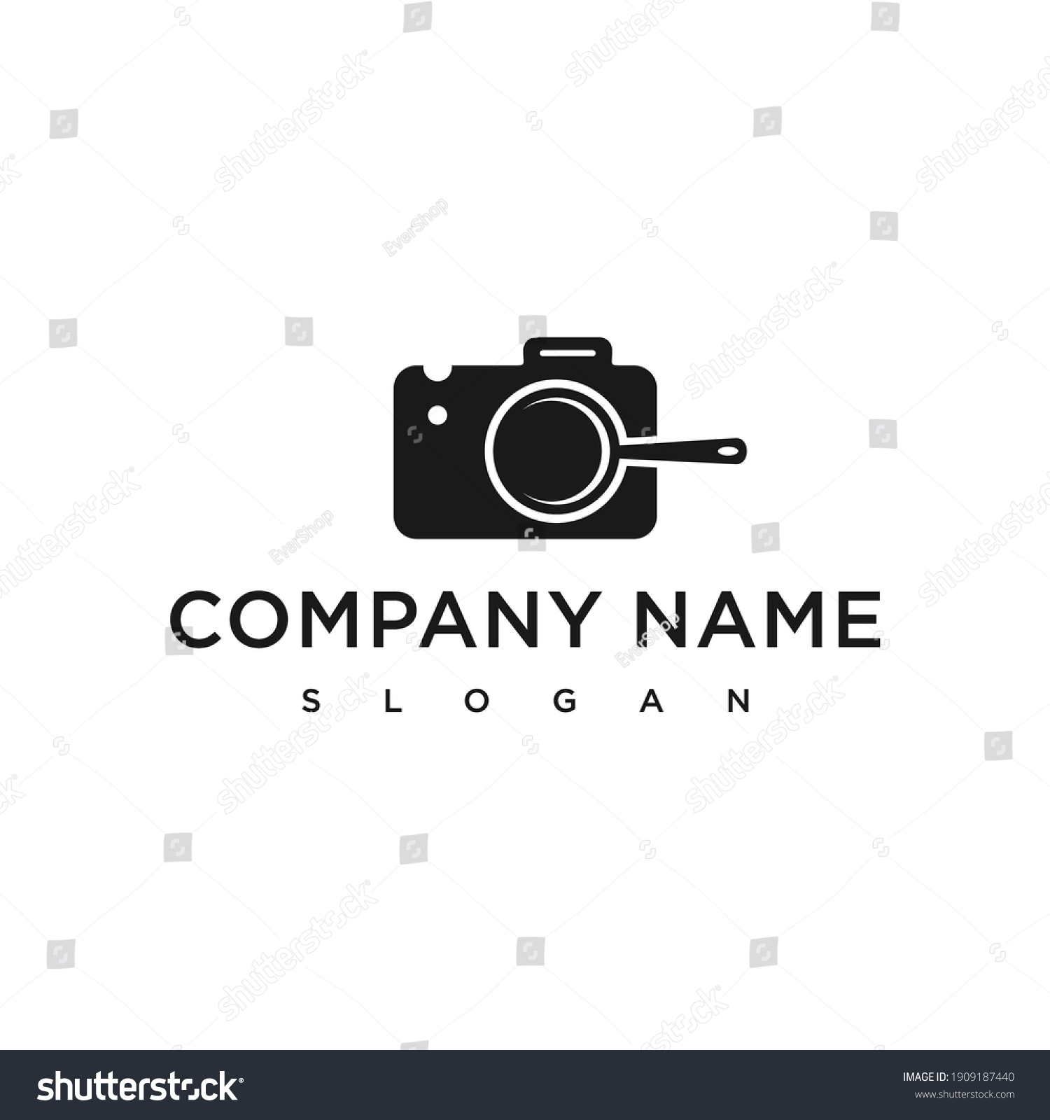 Camera Food Logo Design Modern Simple Stock Vector (Royalty Free ...