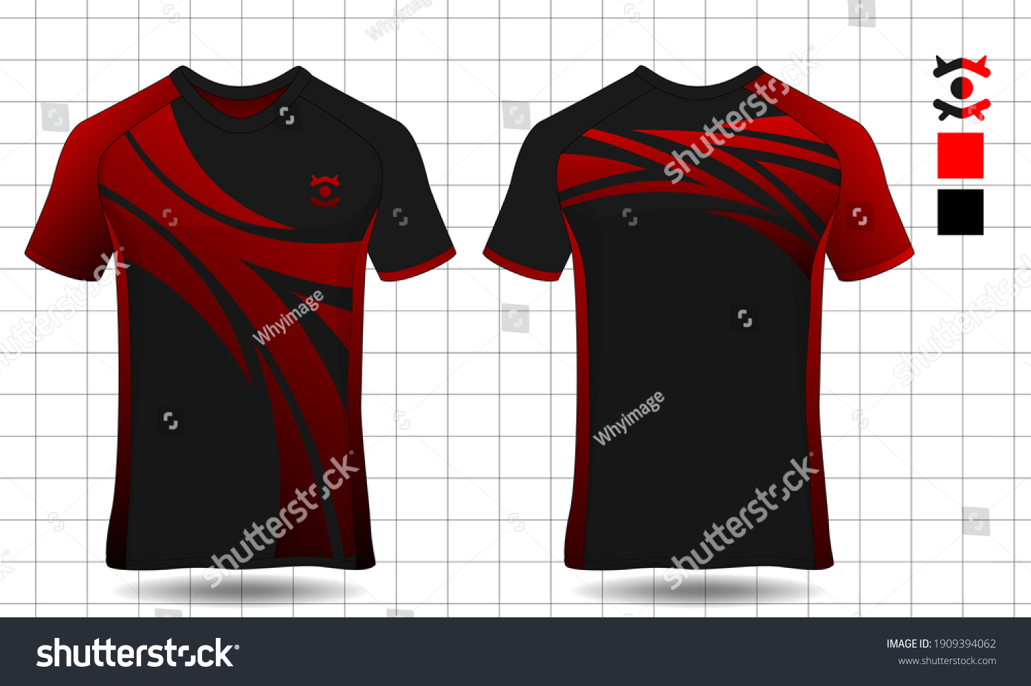 Sport Shirt Template Set Tshirt Sport Stock Vector (Royalty Free Sport Shirt Template Set Tshirt Sport Stock Vector (Royalty Free