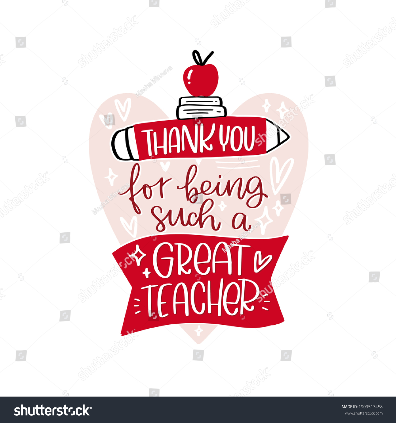 day-teacher-gratitude-lettering-card-design-stock-vector-royalty-free