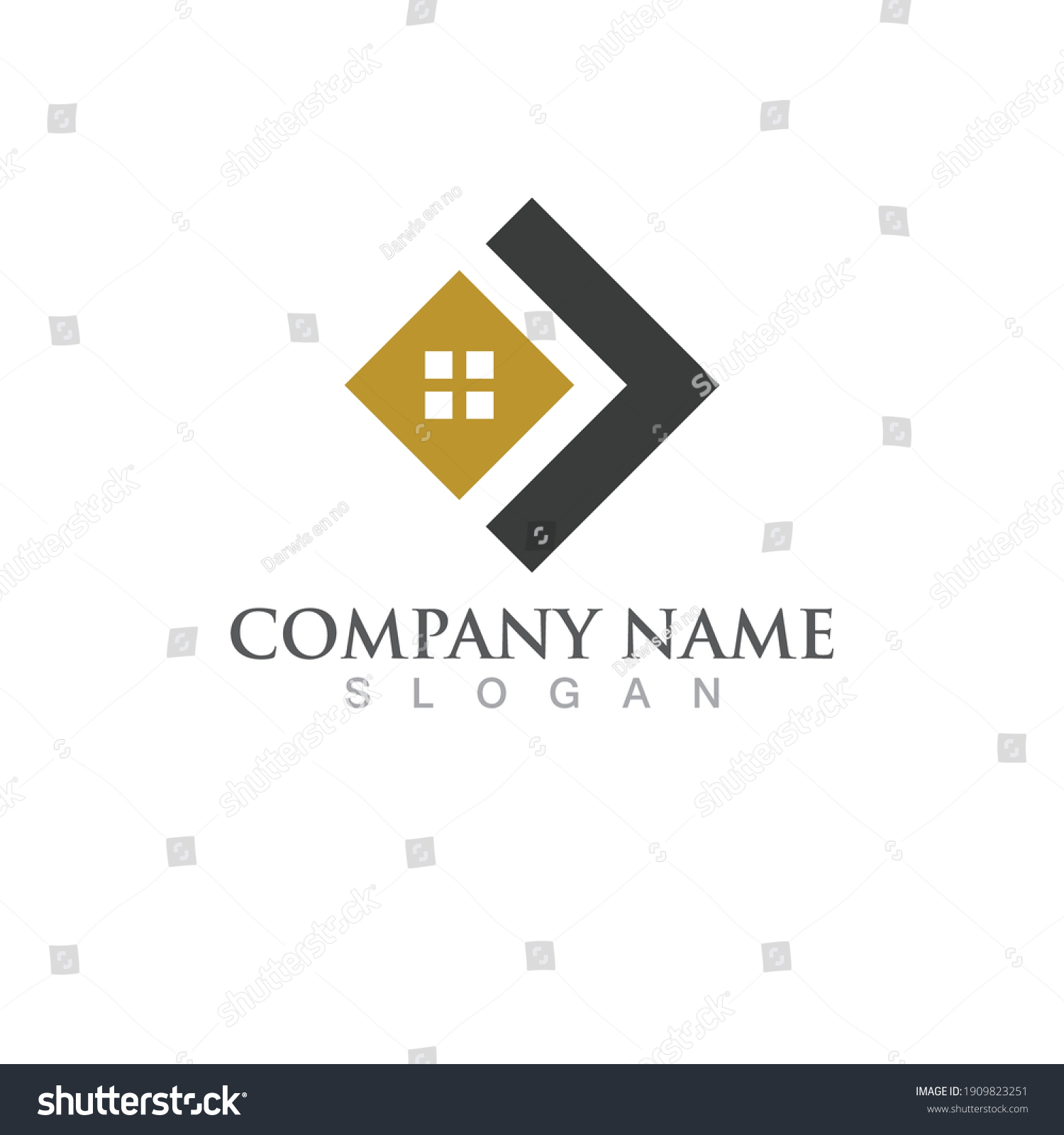 Home Building Logo Vector Stock Vector (Royalty Free) 1909823251 ...