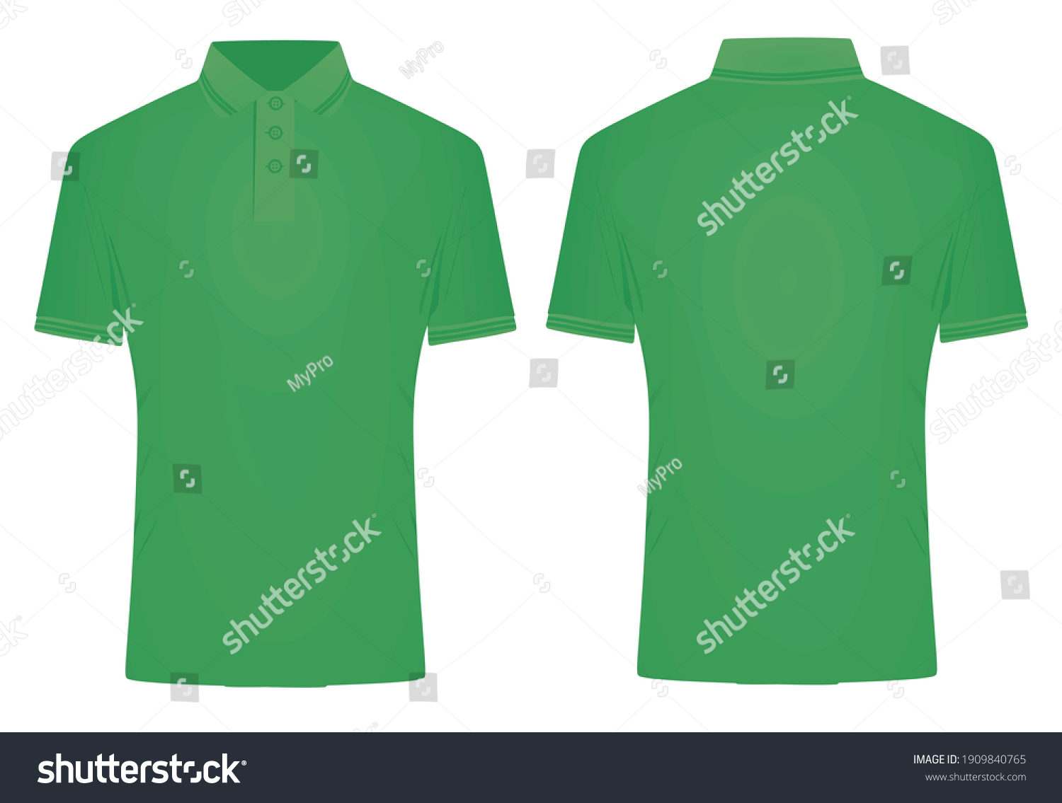 Green Polo T Shirt Vector Illustration Stock Vector (Royalty Free ...