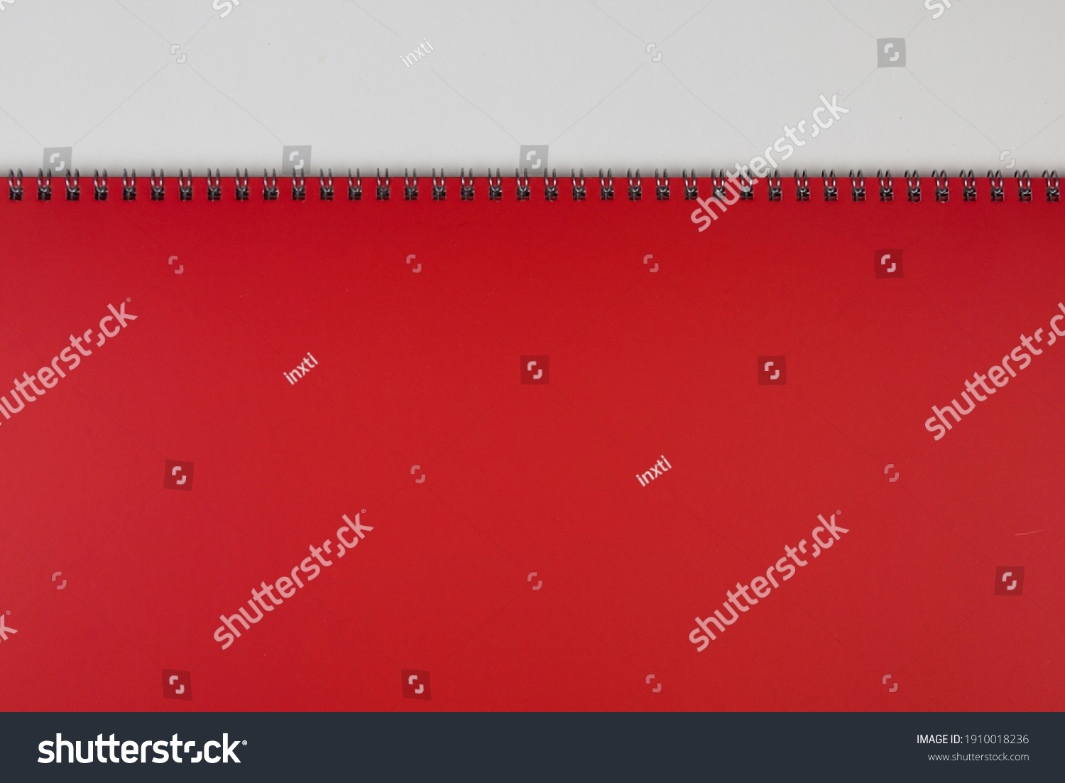 Blank Background Paper Spiral Notebooks Isolated Stock Photo 1910018236