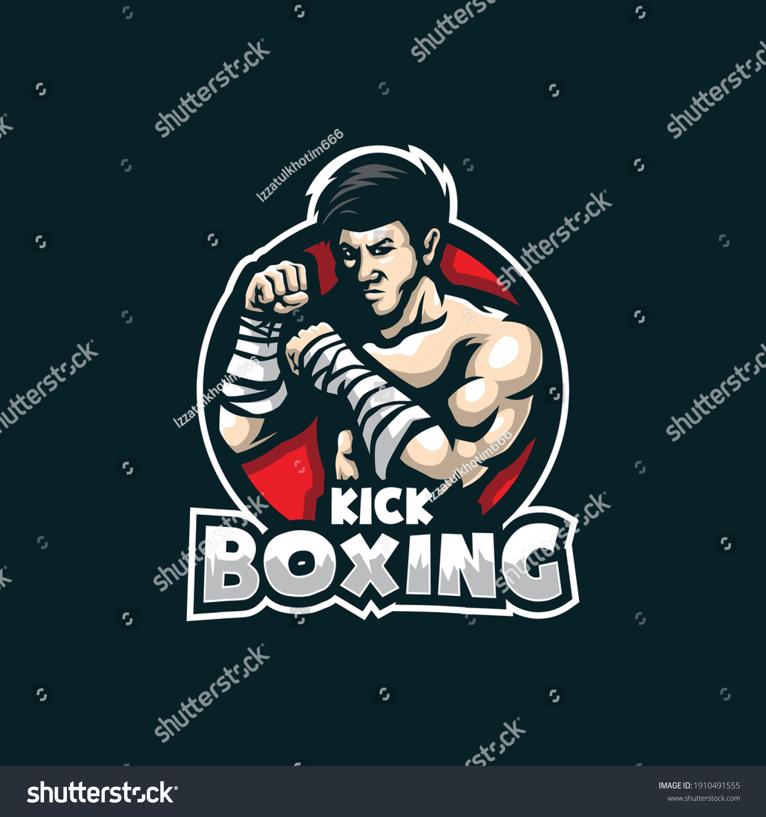 Boxing Mascot Logo Design Vector Modern Stock Vector (Royalty Free ...