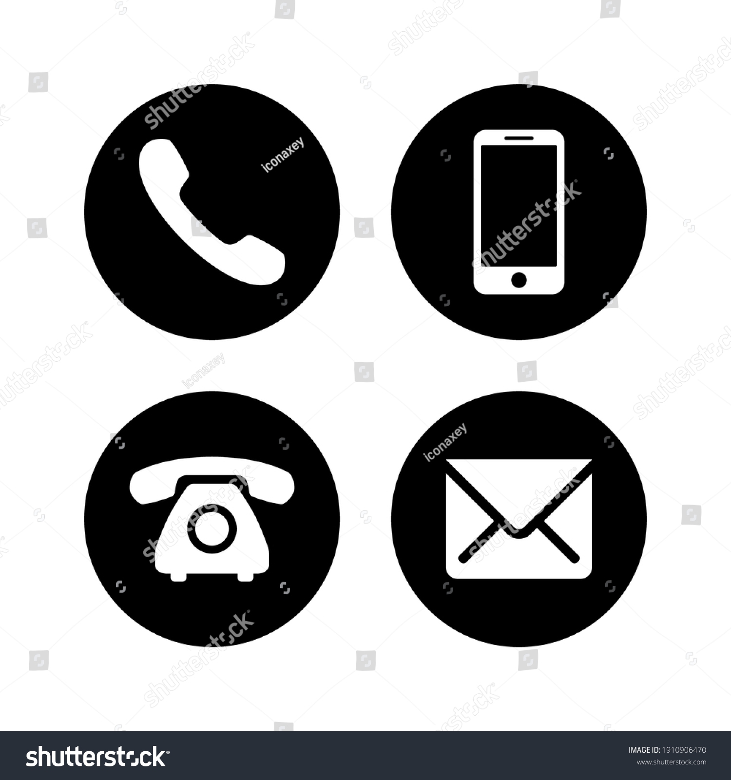 Phone Icon Vector Communication Symbol Vector Stock Vector (Royalty ...