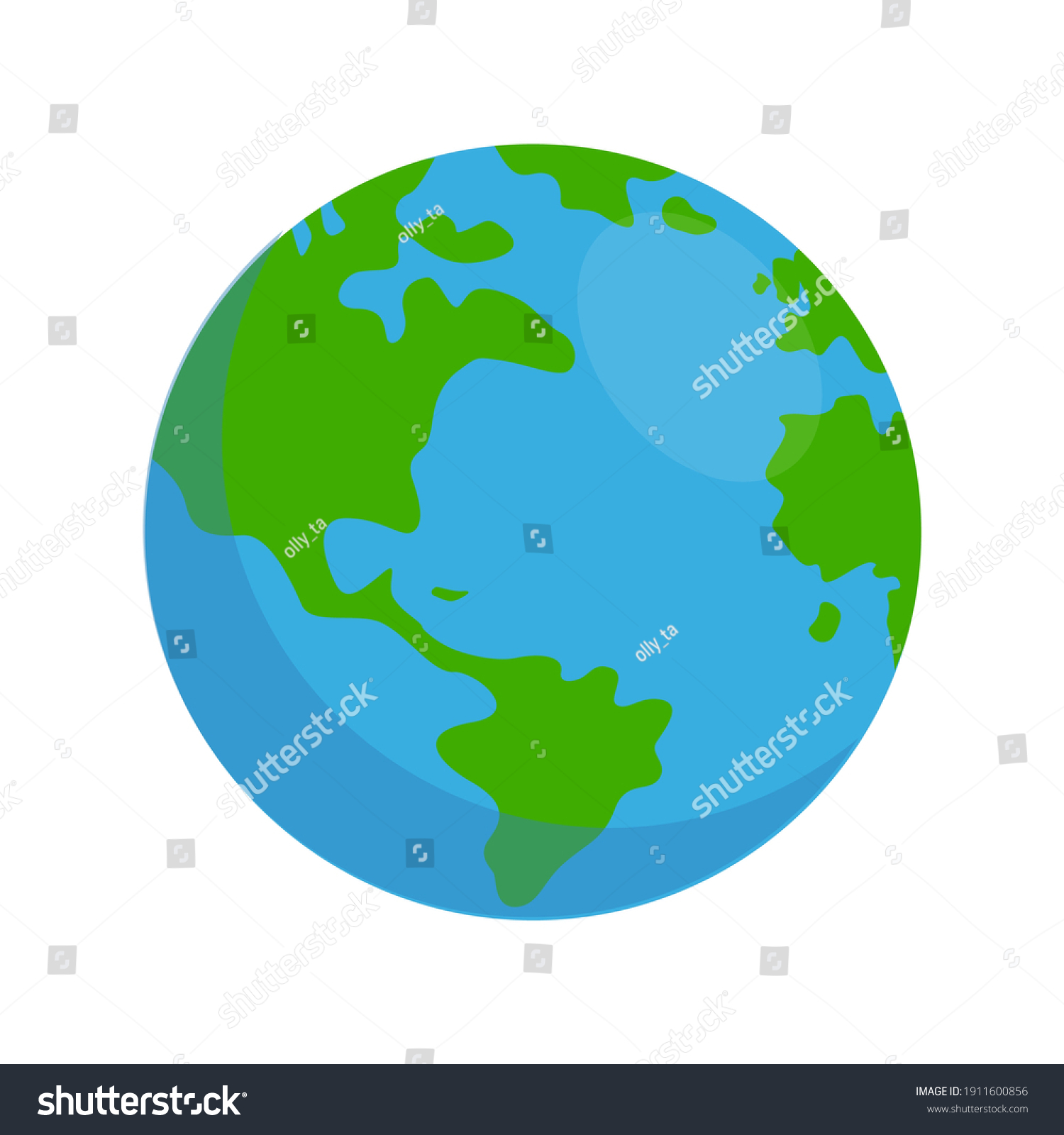 Illustration Globe On White Background Clip Stock Vector Royalty Free Shutterstock