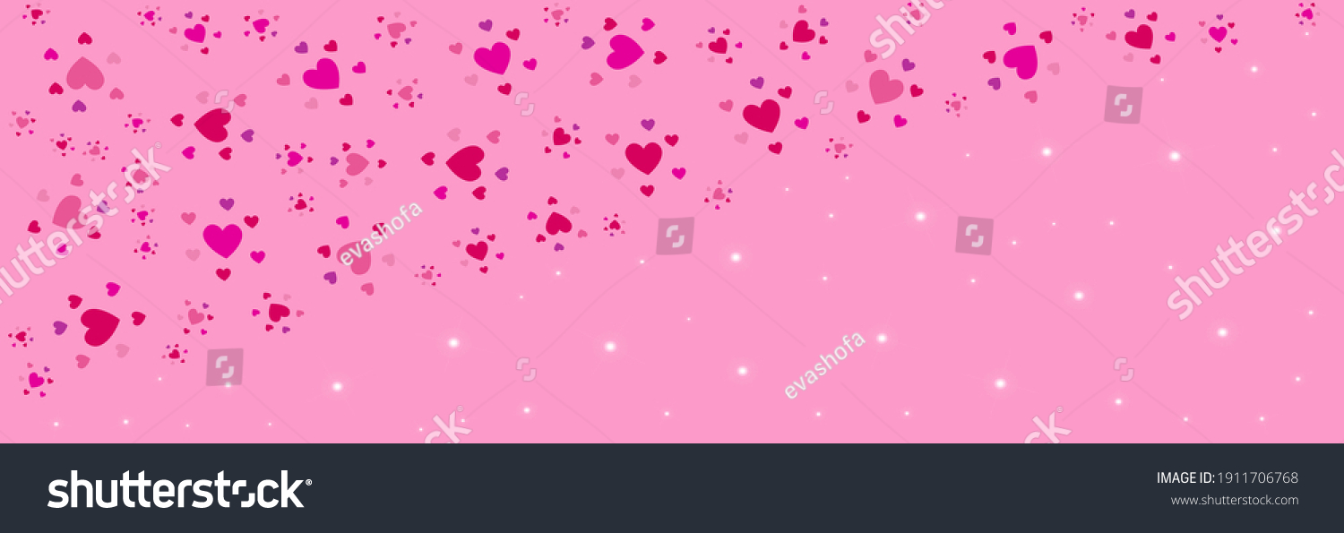 Pink Love Background Vector Design Stock Vector (Royalty Free ...