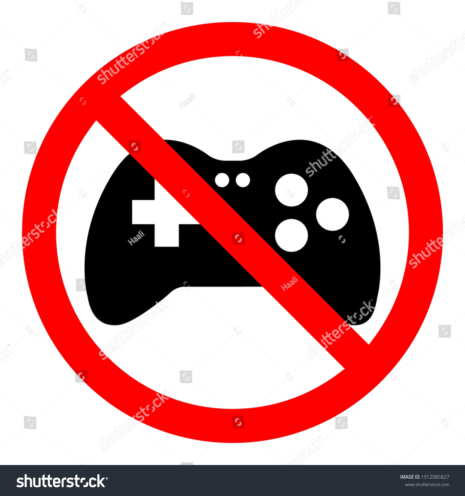 1,438 No games allowed Images, Stock Photos & Vectors | Shutterstock