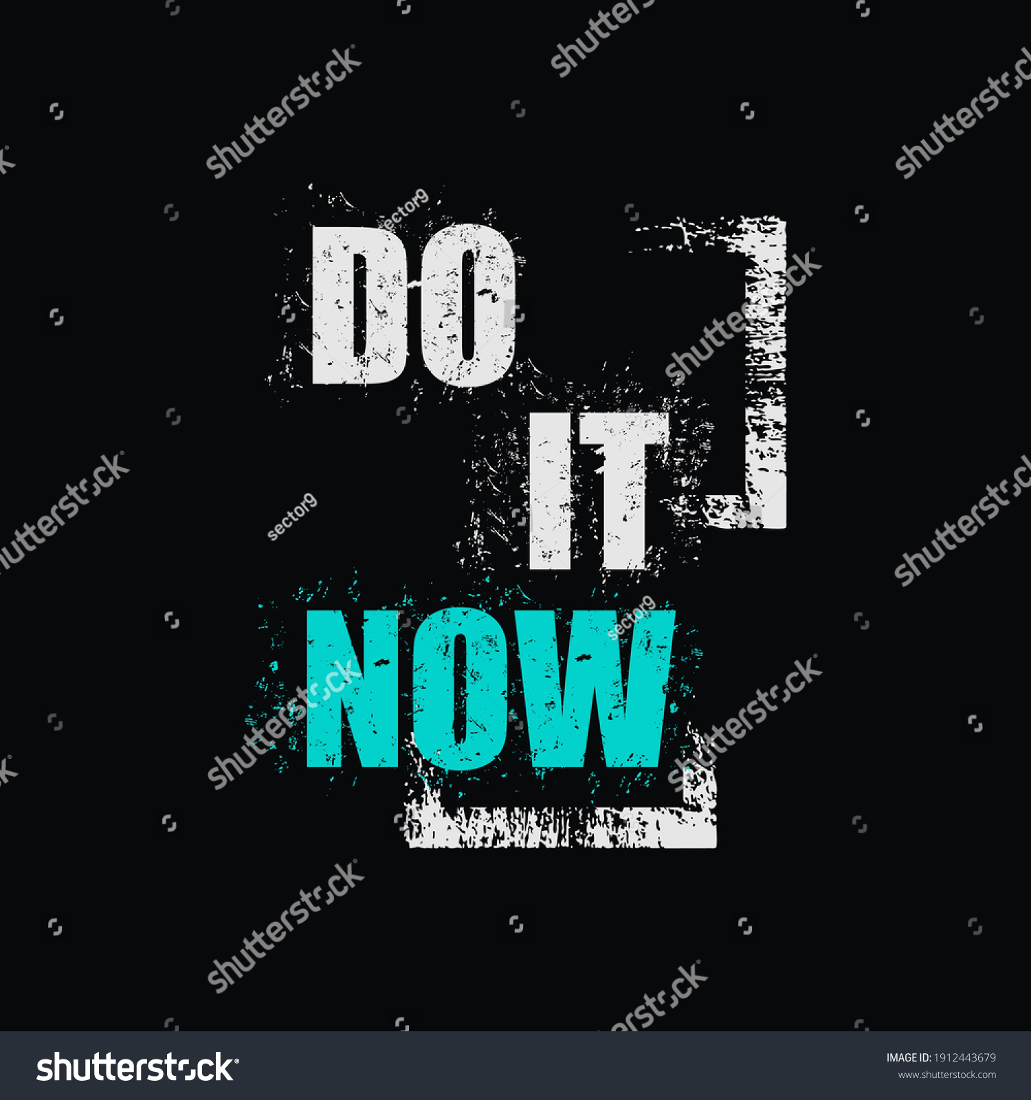 Do Now Typography Graphic Design Tshirt Stock Vector (Royalty Free ...