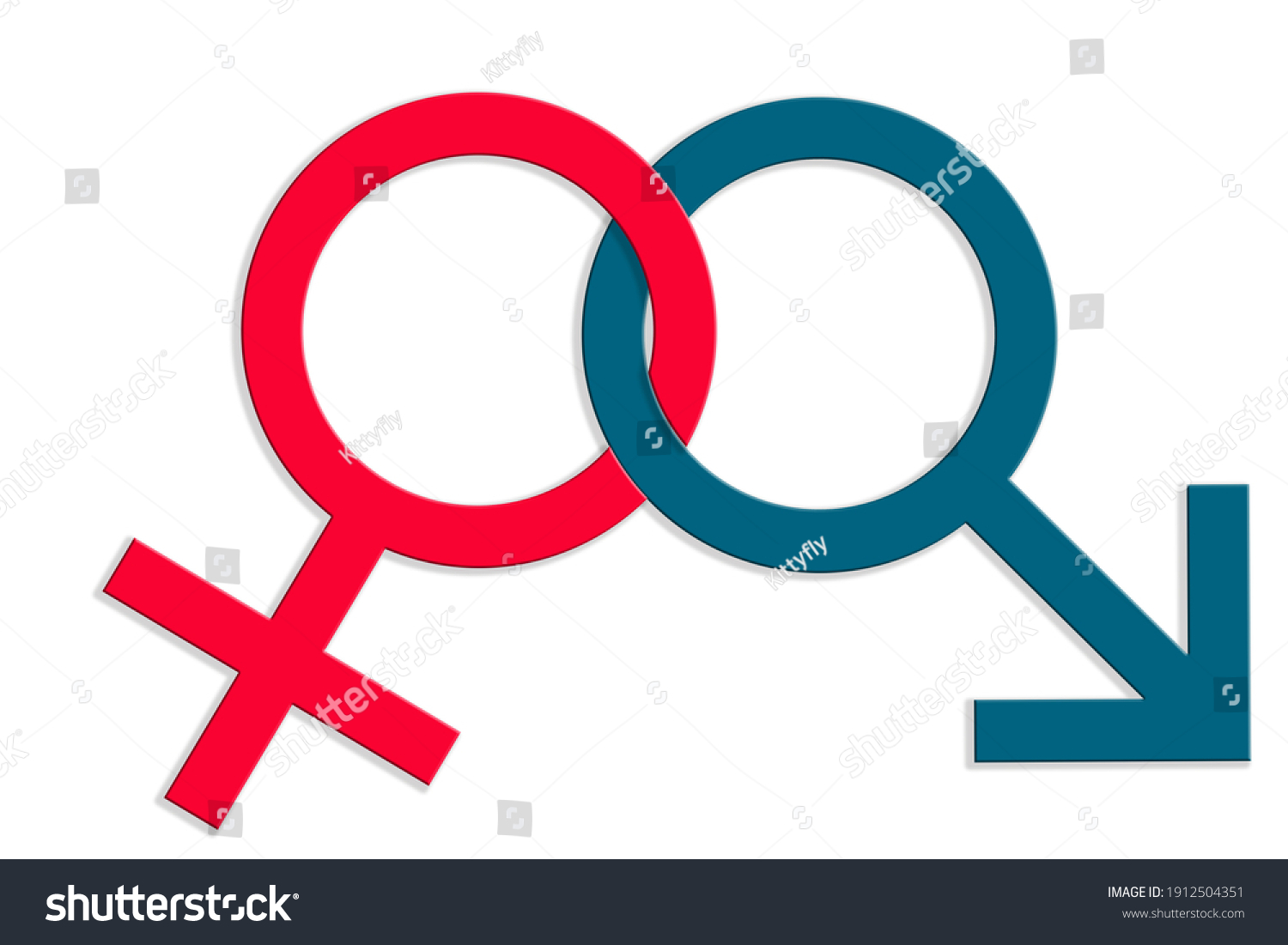 Illustration Sex Symbol Use Together