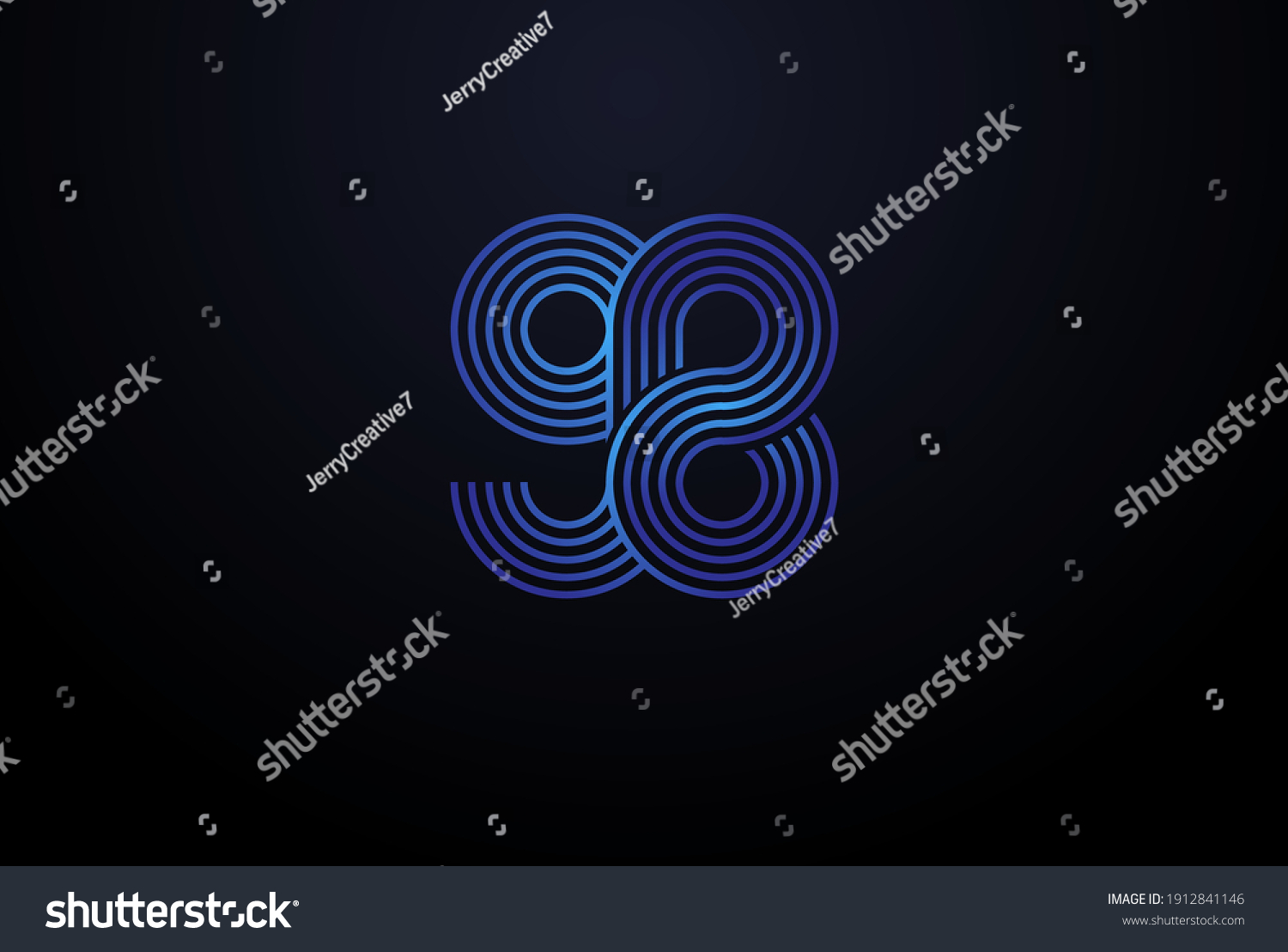 Number 98 Logo Monogram Number 98 Stock Vector (Royalty Free ...