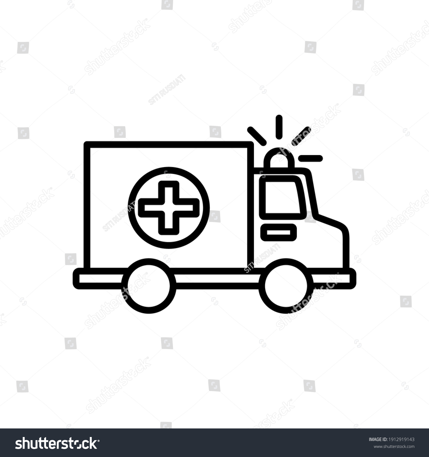 Ambulance Icon Design Ambulance Vehicle Icon Stock Vector (Royalty Free ...