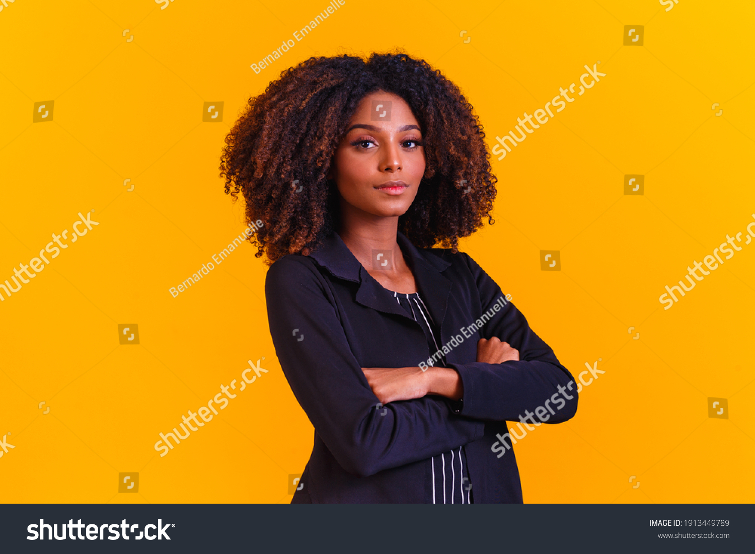 Successful Black Woman Business Woman Afro Stock Photo 1913449789 ...