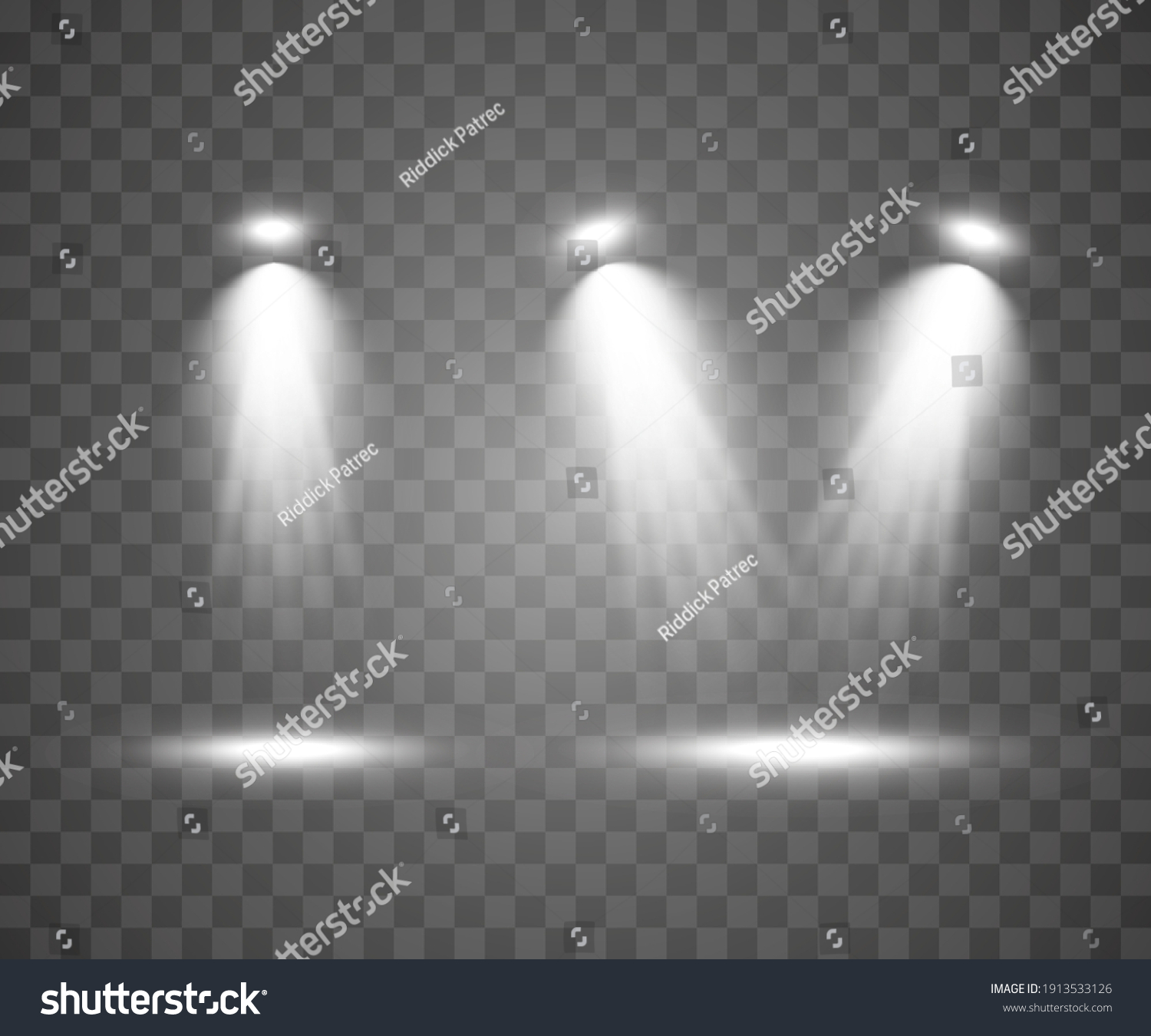 Spot Lighting Scene Light Effect Dual Stock Vector (Royalty Free ...