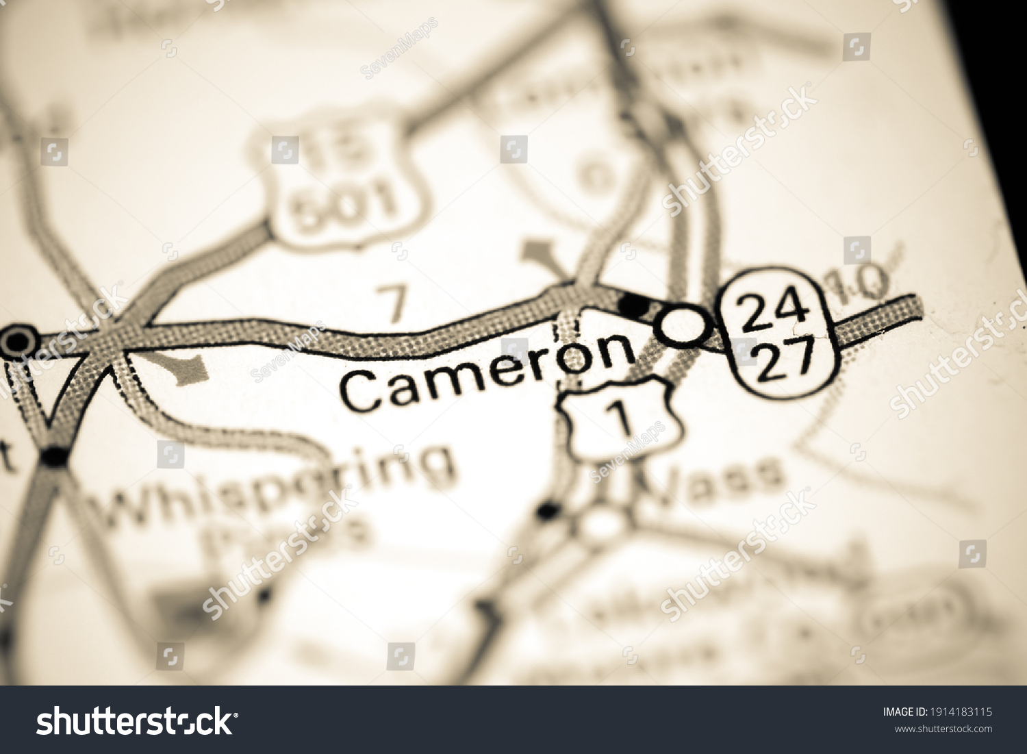 Cameron North Carolina Map Cameron North Carolina Usa On Map Stock Photo 1203687004 | Shutterstock