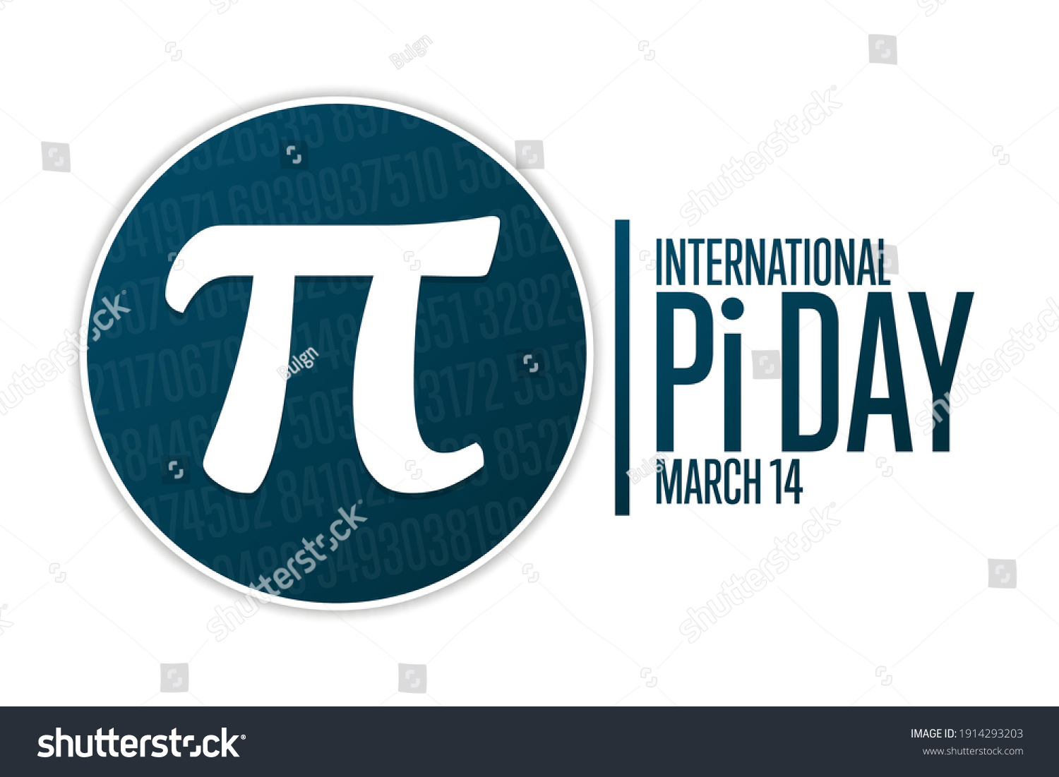 Happy National Pi Day March 14 Stock Vector Royalty Free 1914293203 Shutterstock